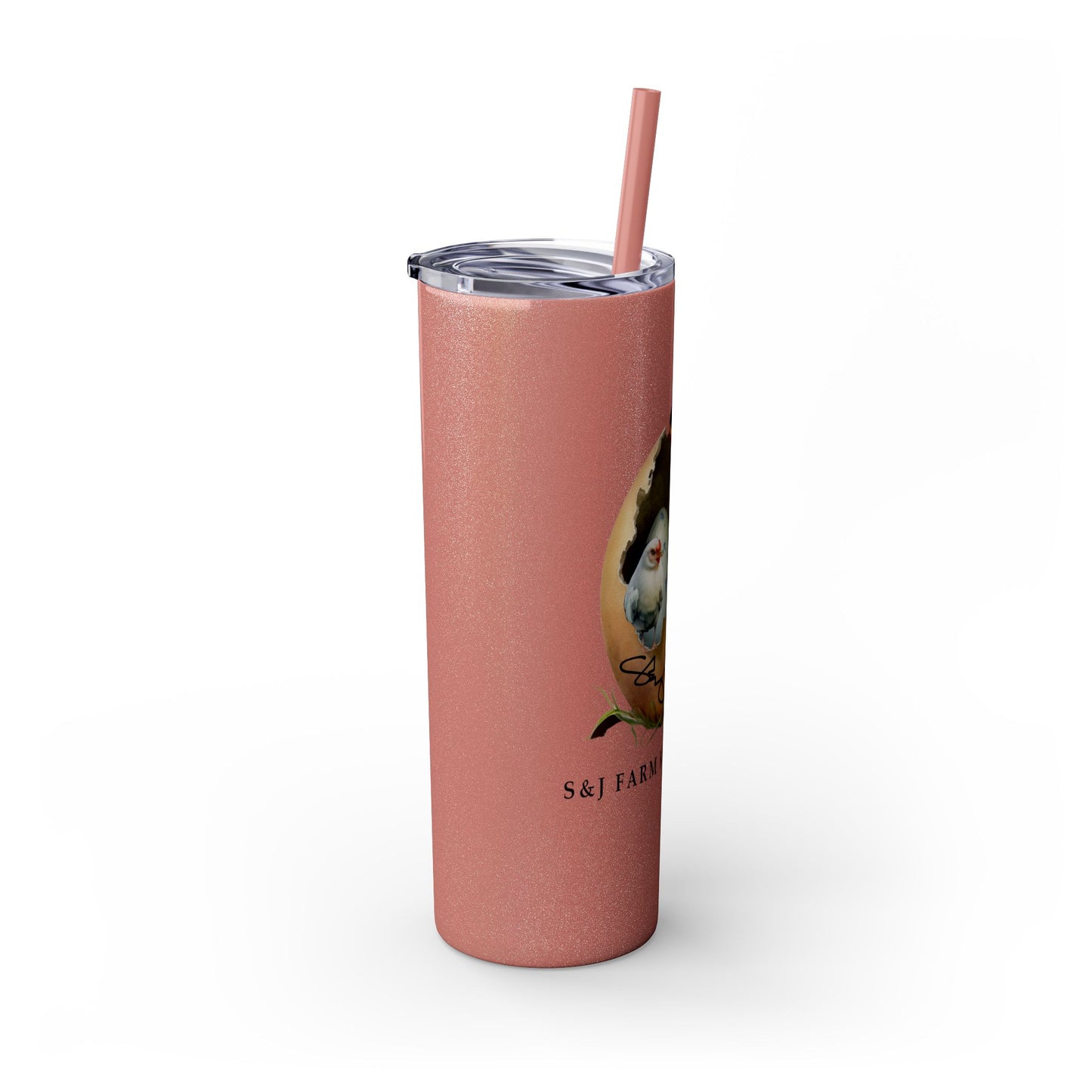 S&J Farm Kirkland LLC - Skinny Tumbler with Straw, 20oz