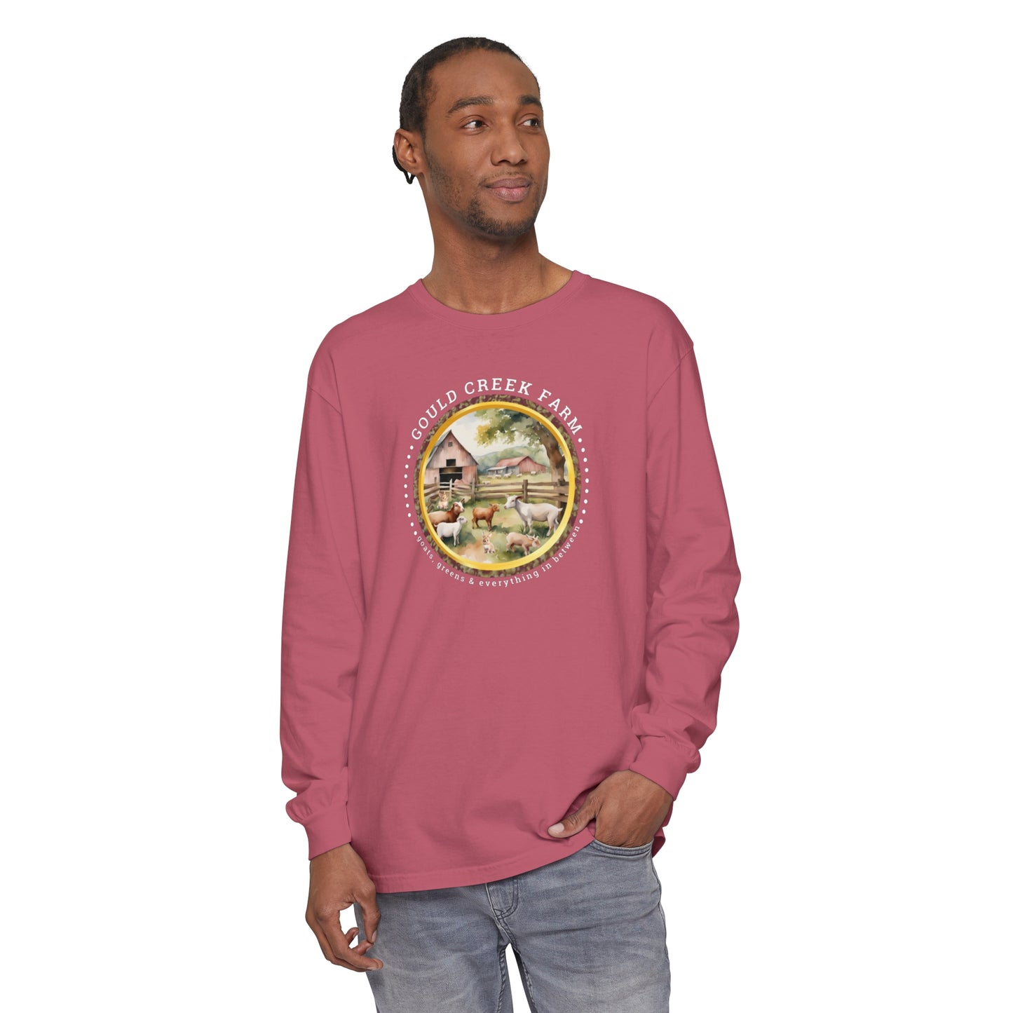 Gould Creek Farm - Unisex Garment-dyed Long Sleeve T-Shirt