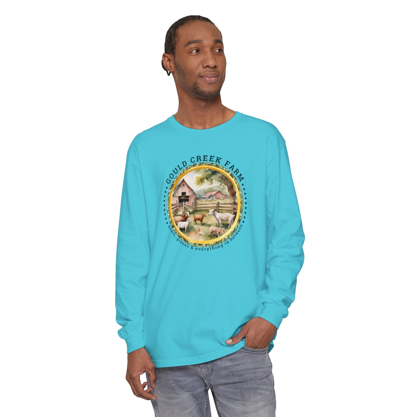 Gould Creek Farm - Unisex Garment-dyed Long Sleeve T-Shirt