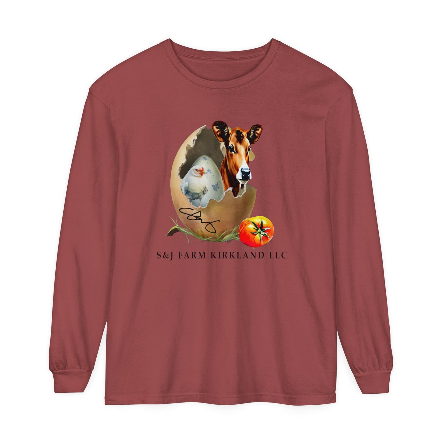 S&J Farm Kirkland LLC - Unisex Garment-dyed Long Sleeve T-Shirt