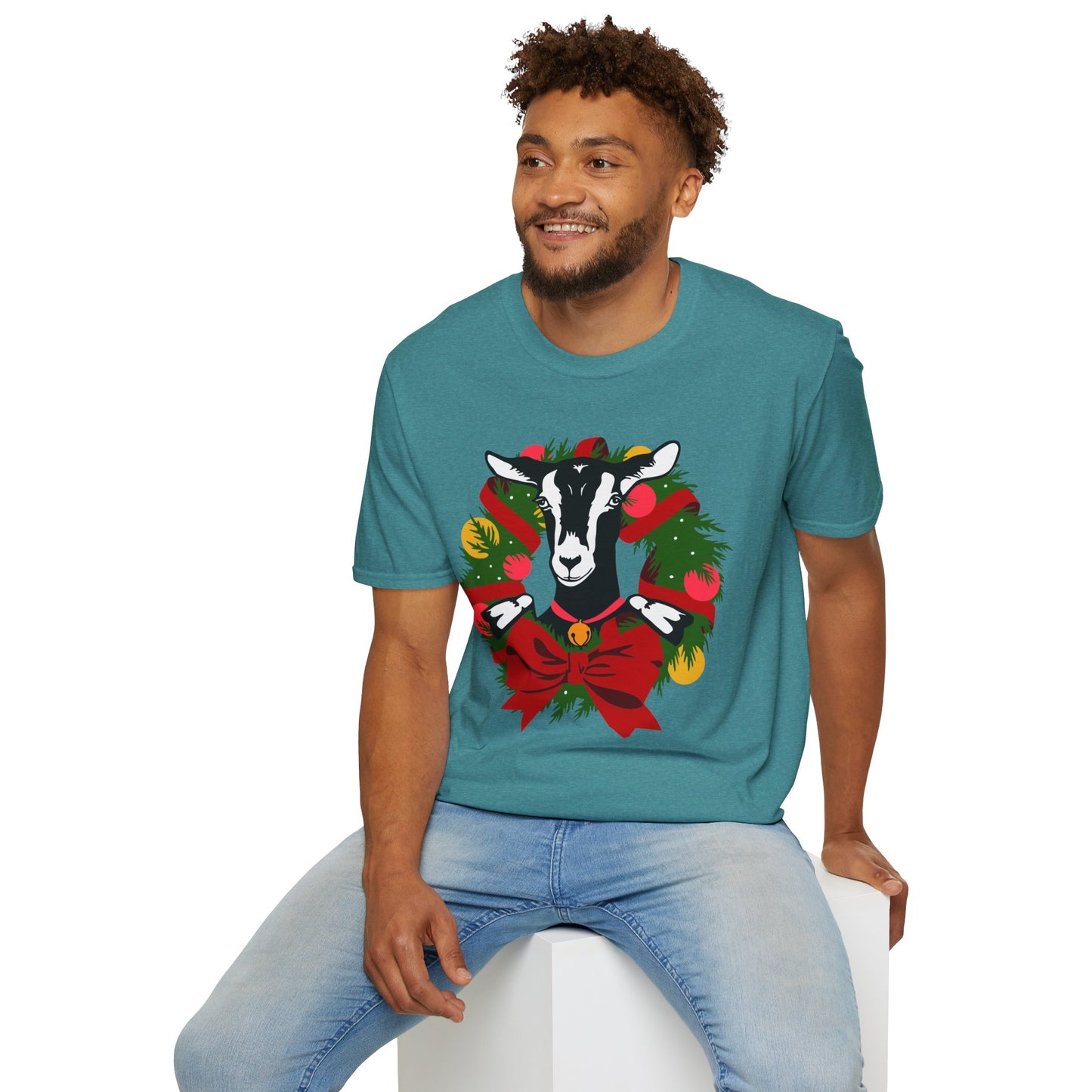 Goat Wreath - Unisex Softstyle T-Shirt