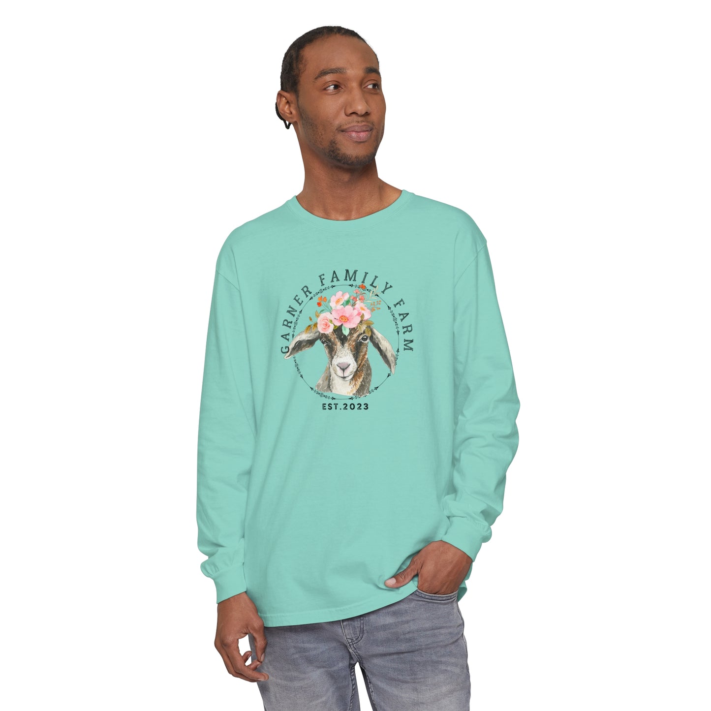 Garner Family Farm - Unisex Garment-dyed Long Sleeve T-Shirt