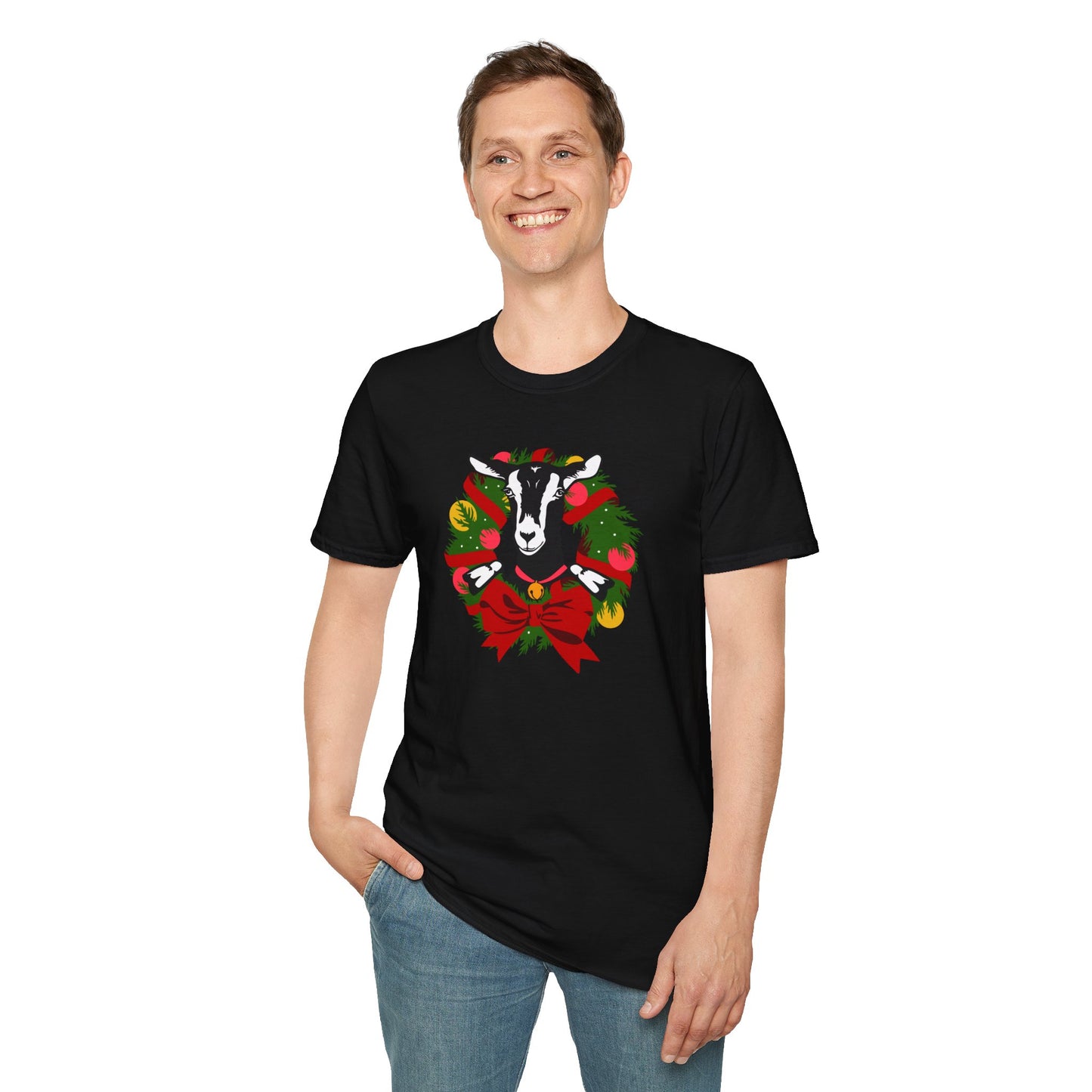 Goat Wreath - Unisex Softstyle T-Shirt