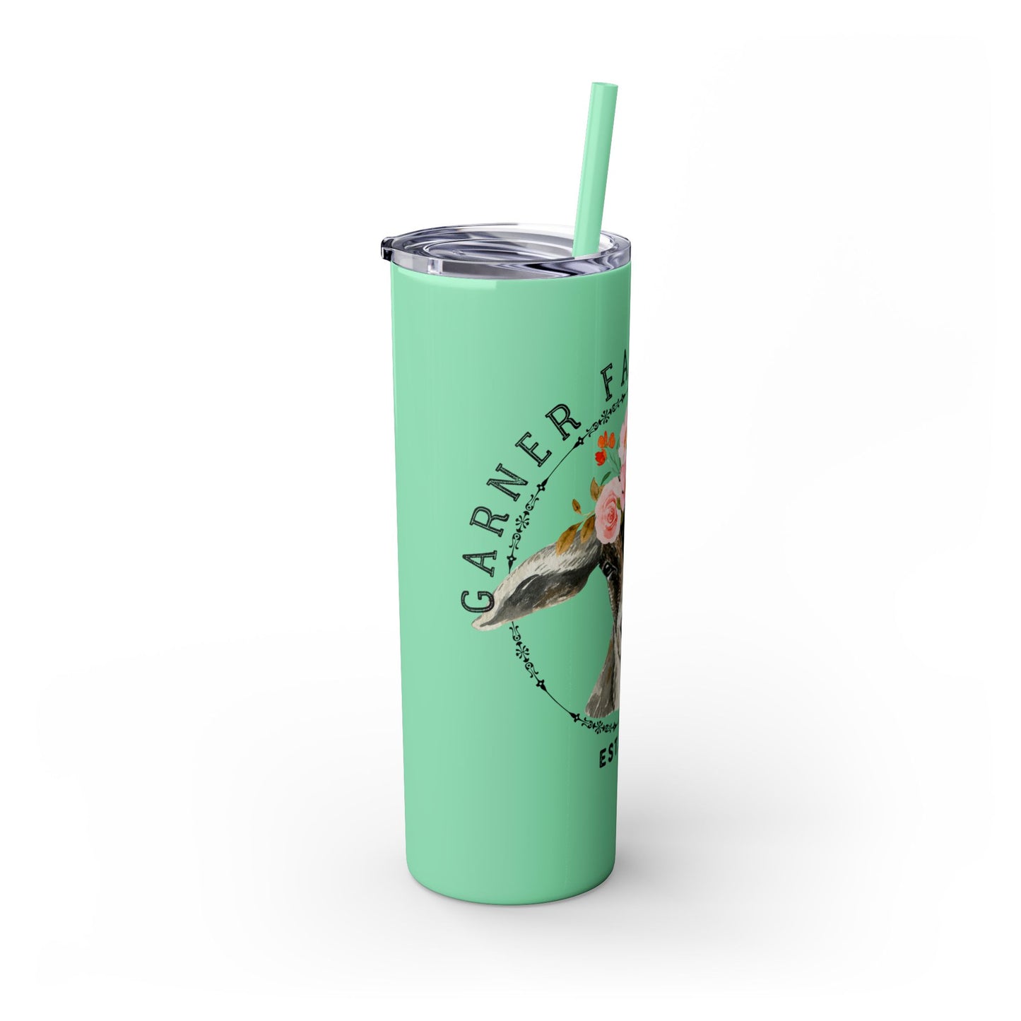 Garner Family Farm - Skinny Tumbler with Straw, 20oz