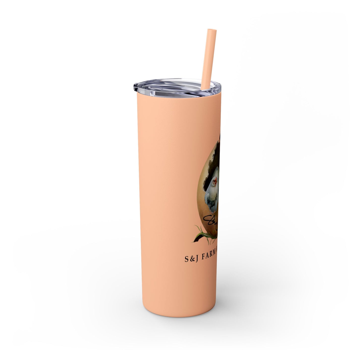 S&J Farm Kirkland LLC - Skinny Tumbler with Straw, 20oz