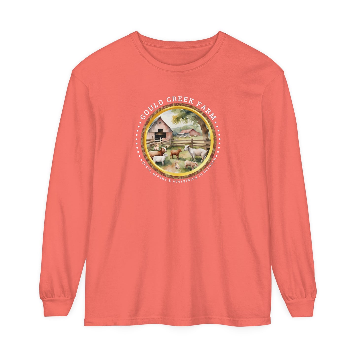 Gould Creek Farm - Unisex Garment-dyed Long Sleeve T-Shirt