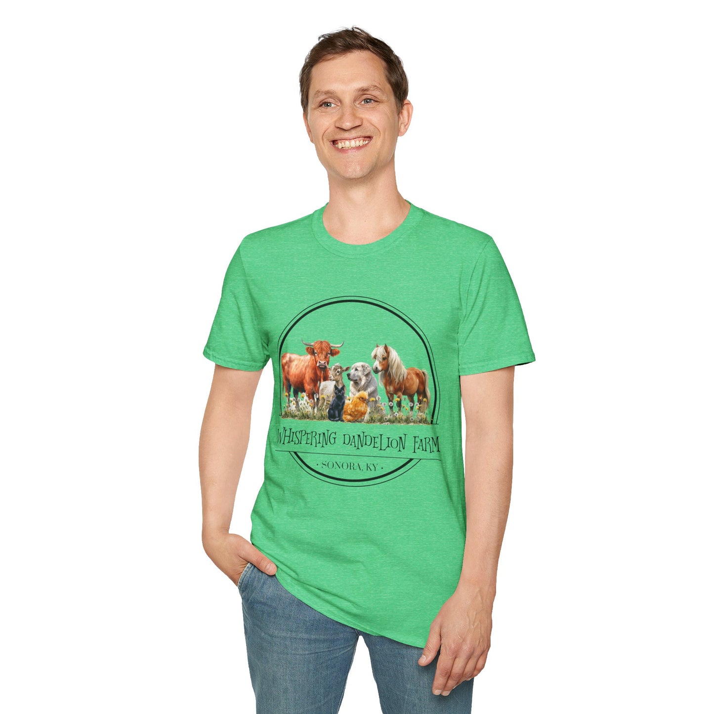 Whispering Dandelion Farm - Unisex Softstyle T-Shirt