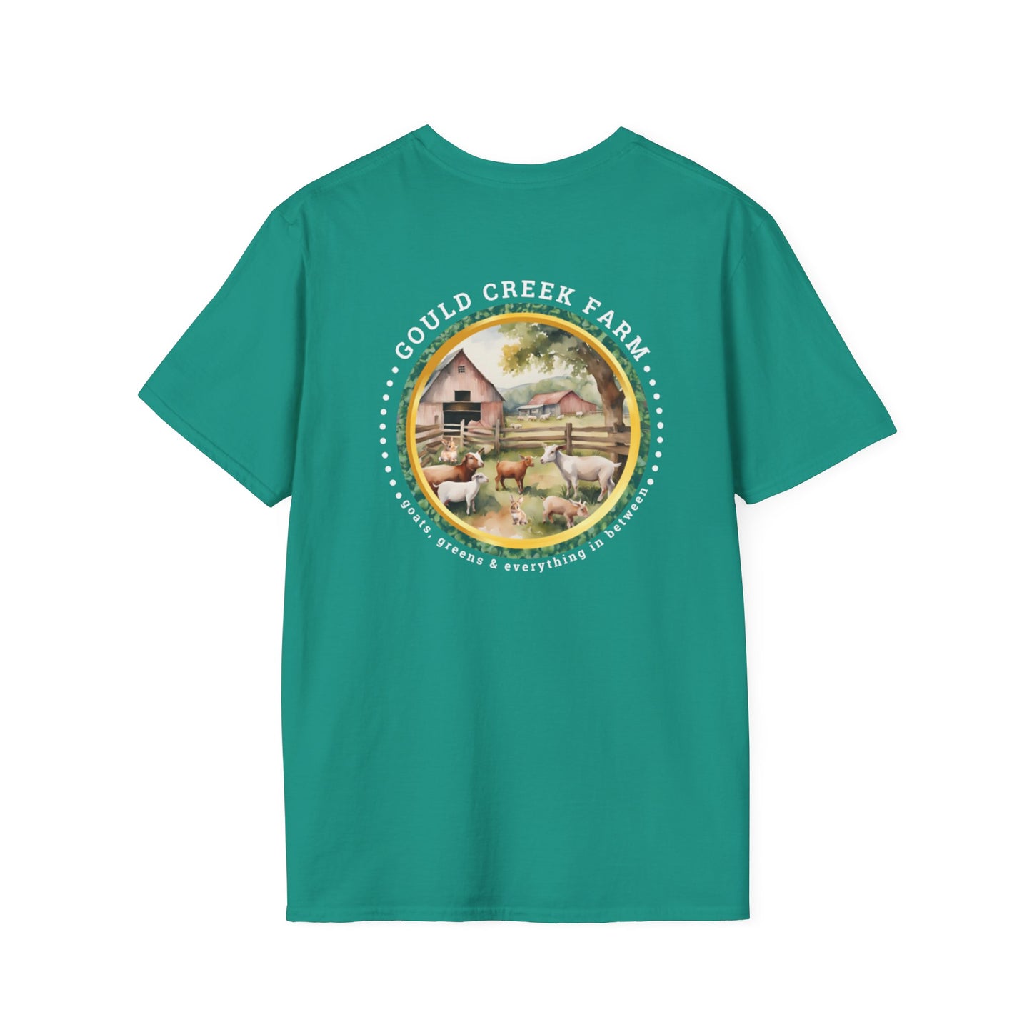 Gould Creek Farms Back - Unisex Softstyle T-Shirt