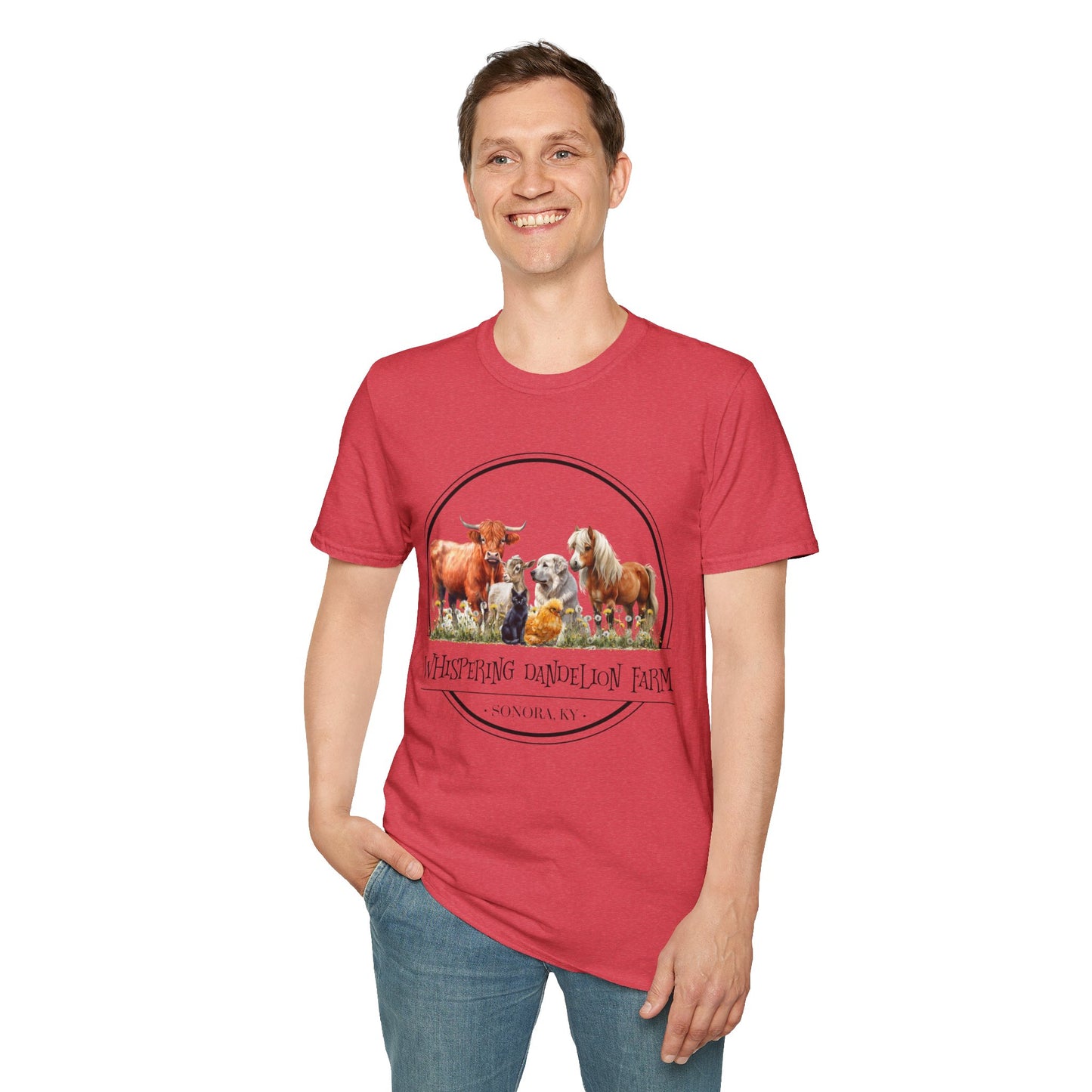 Whispering Dandelion Farm - Unisex Softstyle T-Shirt