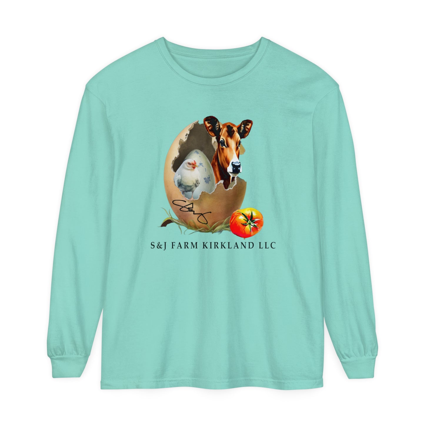 S&J Farm Kirkland LLC - Unisex Garment-dyed Long Sleeve T-Shirt