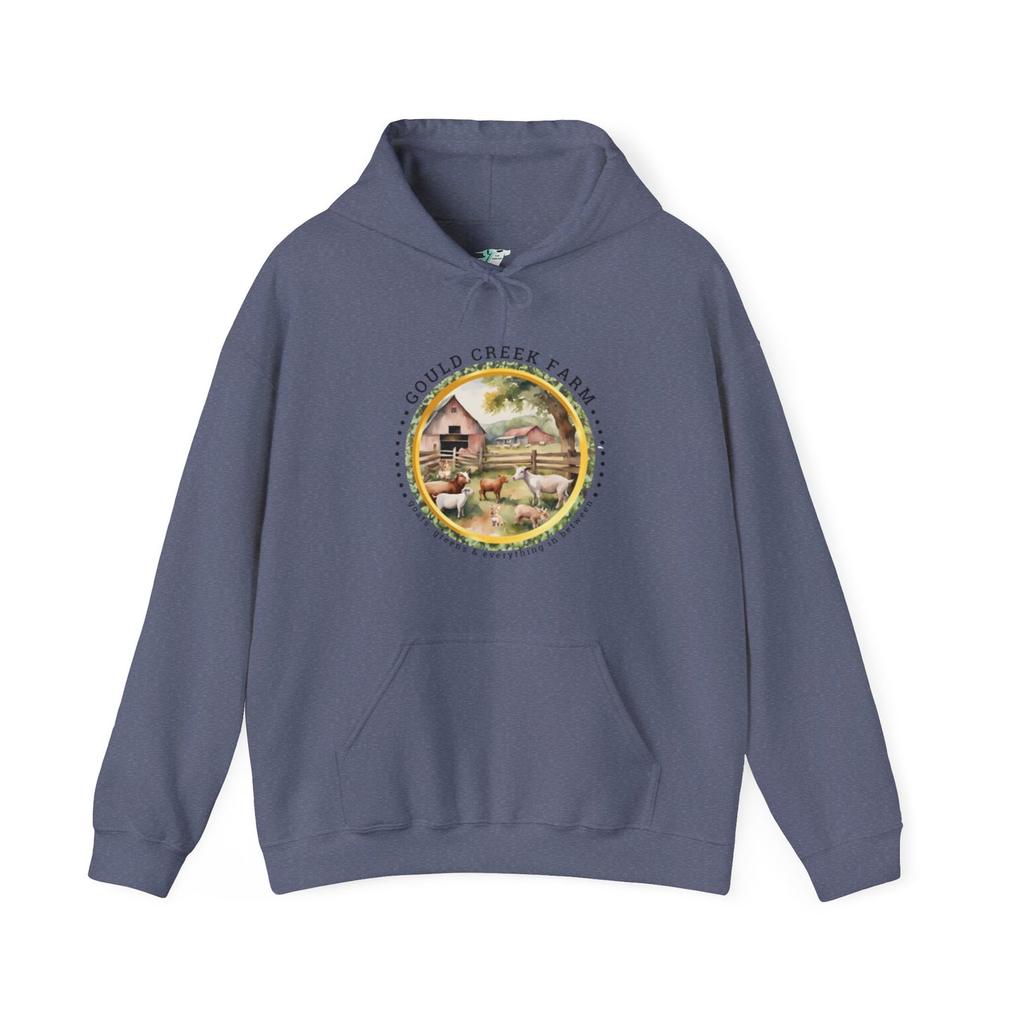 Gould Creek Farm FRONT AND BACK DESIGNS - Unisex Heavy Blend™ Hooded Sweatshirt