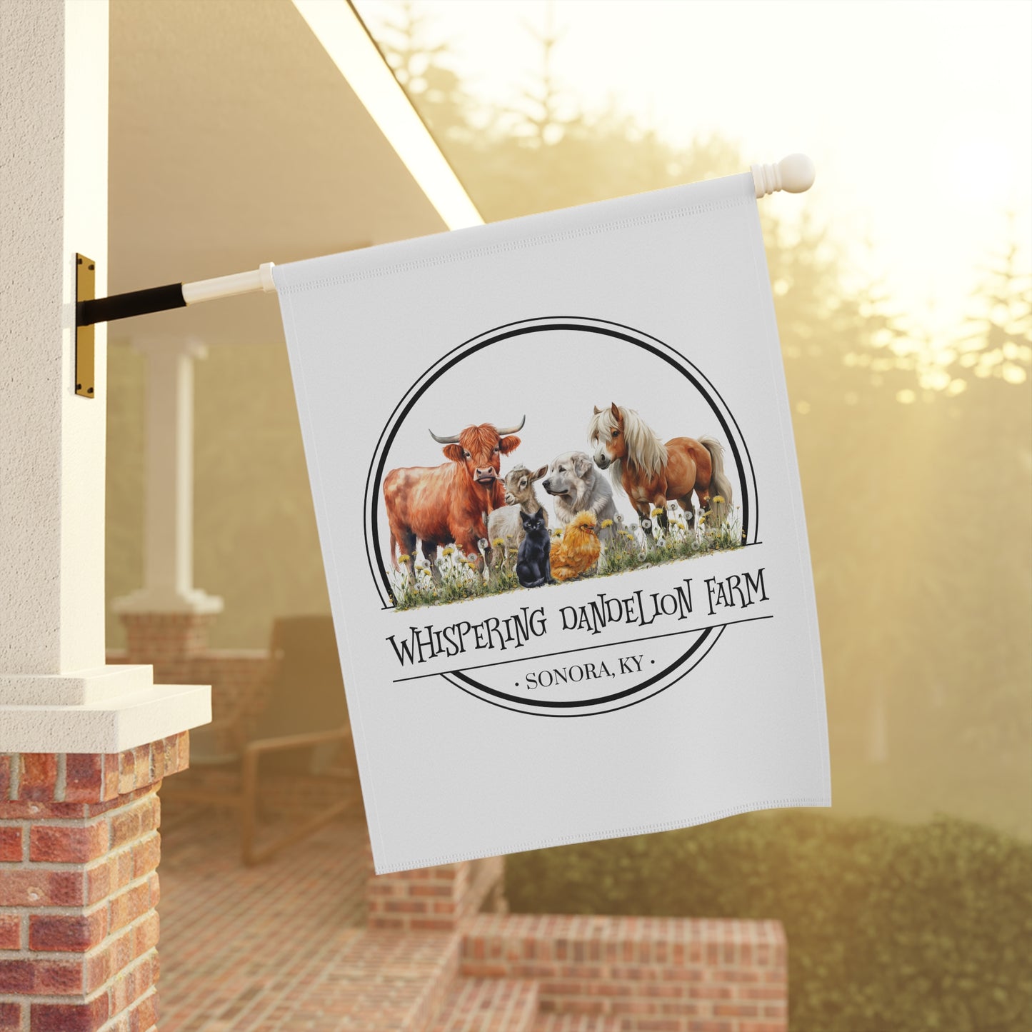 Whispering Dandelion Farm - Garden & House Banner