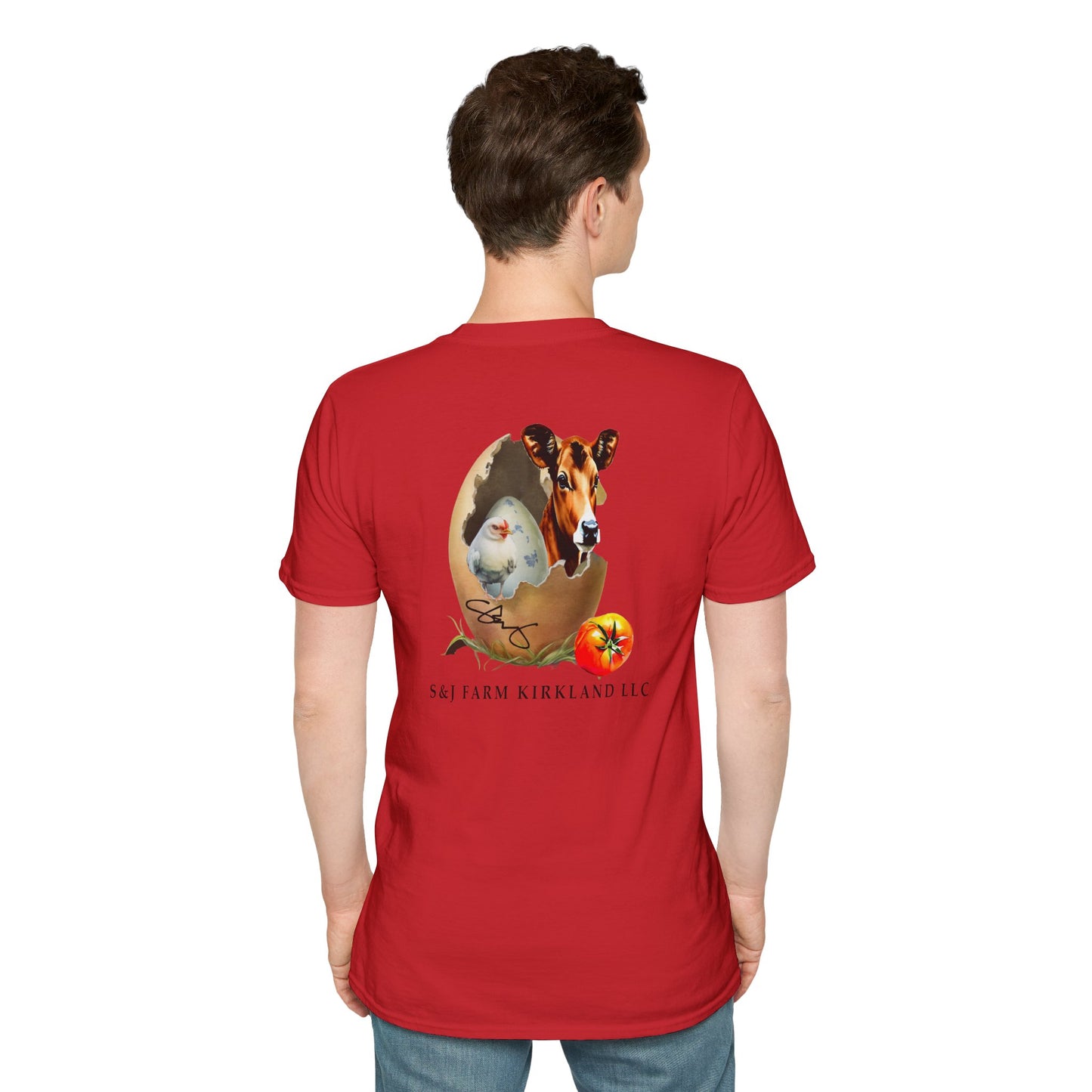 S&J Farm Kirkland LLC BACK ONLY - Unisex Softstyle T-Shirt