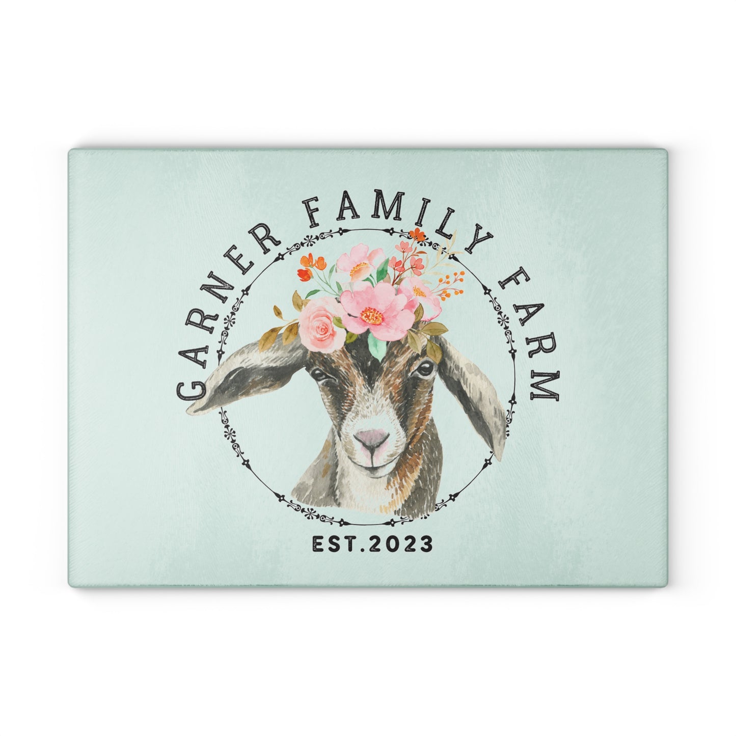 Garner Family Farm - Glass Cutting Board