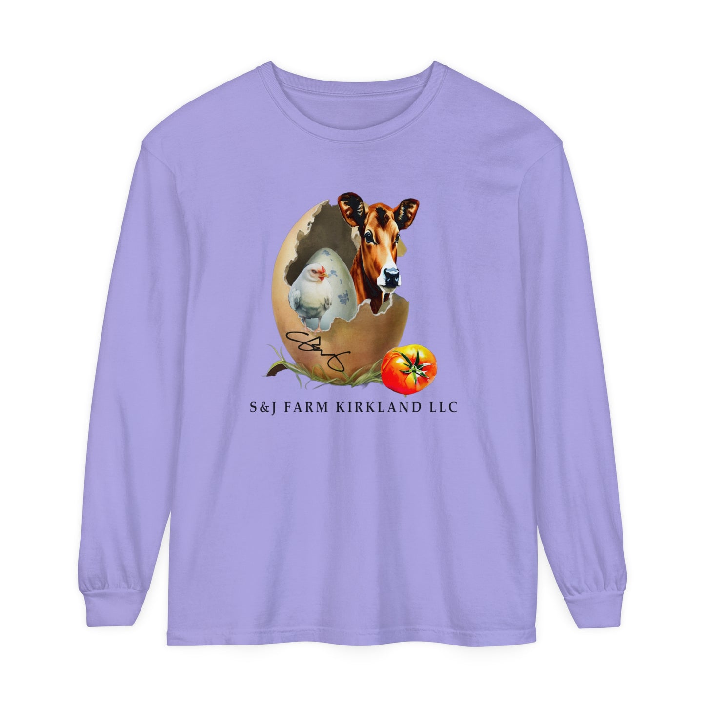 S&J Farm Kirkland LLC - Unisex Garment-dyed Long Sleeve T-Shirt