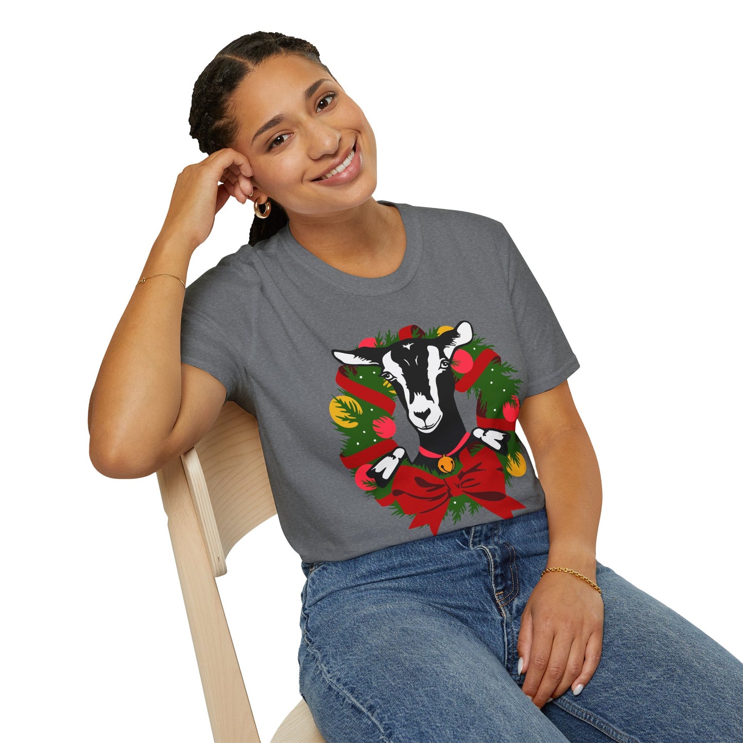 Goat Wreath - Unisex Softstyle T-Shirt