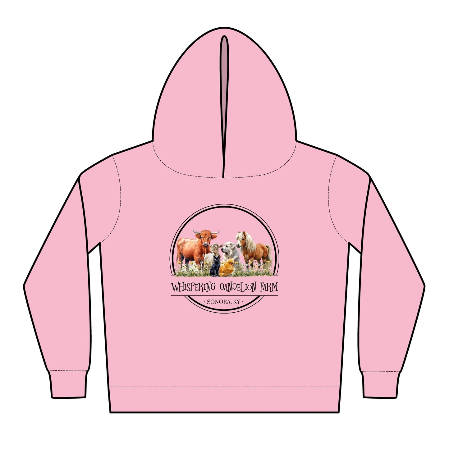 Whispering Dandelion Farm - Toddler Pullover Fleece Hoodies