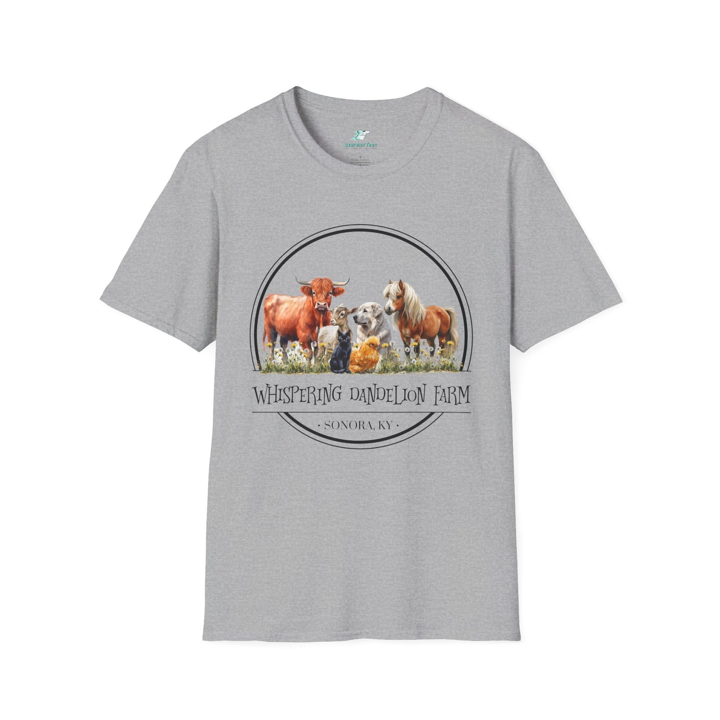 Whispering Dandelion Farm - Unisex Softstyle T-Shirt