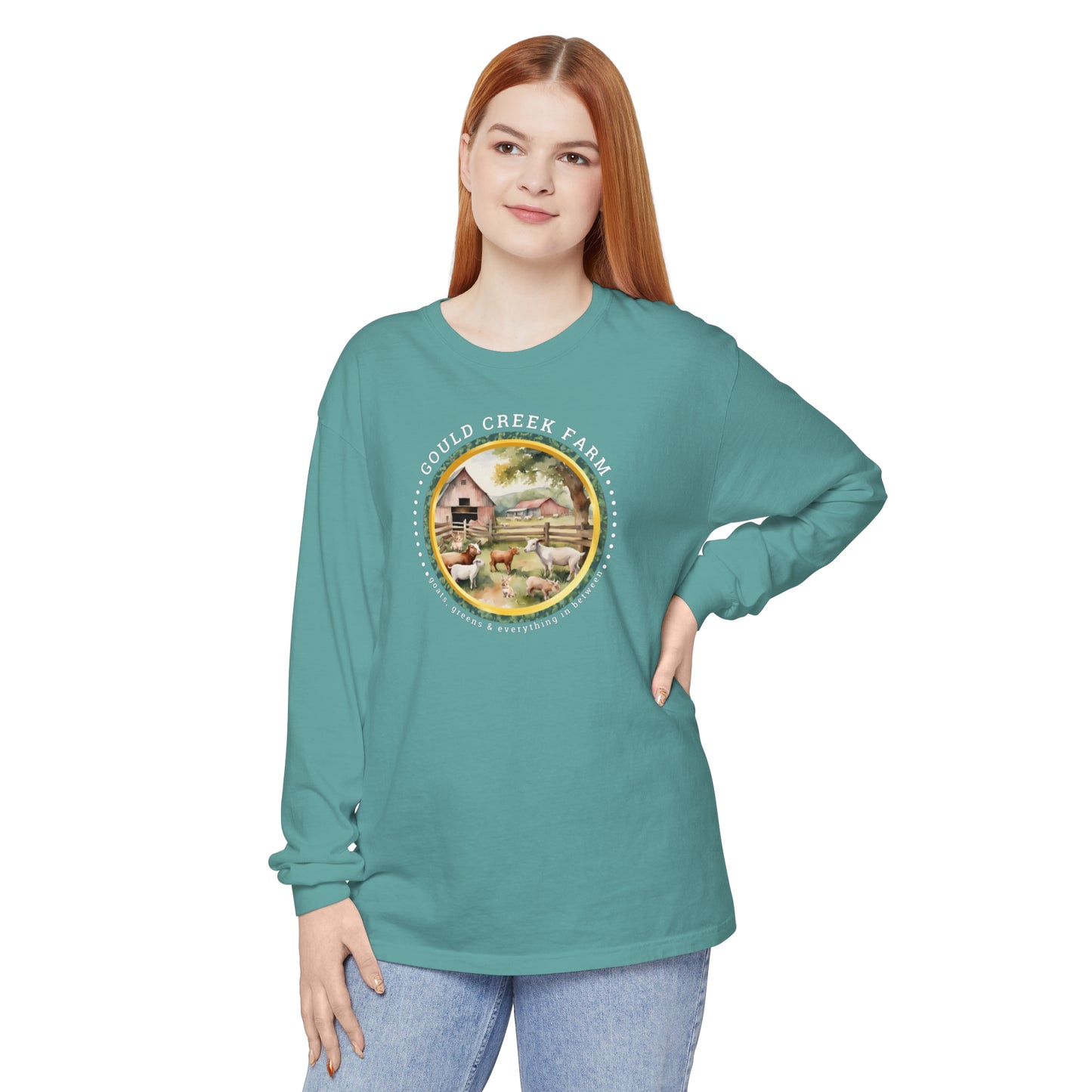 Gould Creek Farm - Unisex Garment-dyed Long Sleeve T-Shirt