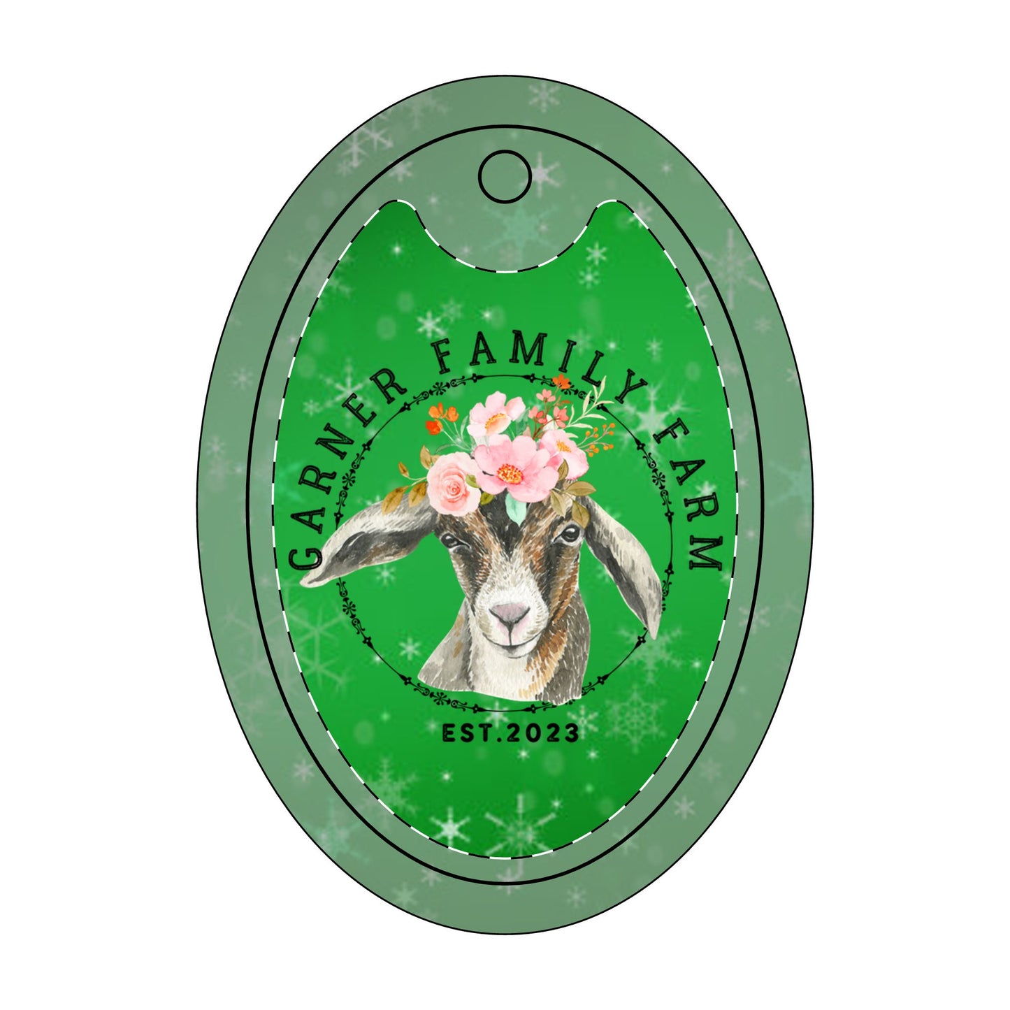 Garner Family Farm - Ceramic Ornaments, 2-Side Print