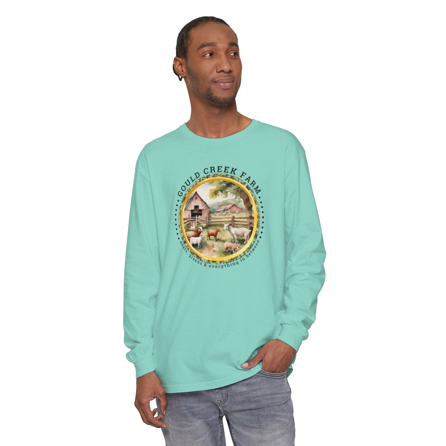 Gould Creek Farm - Unisex Garment-dyed Long Sleeve T-Shirt