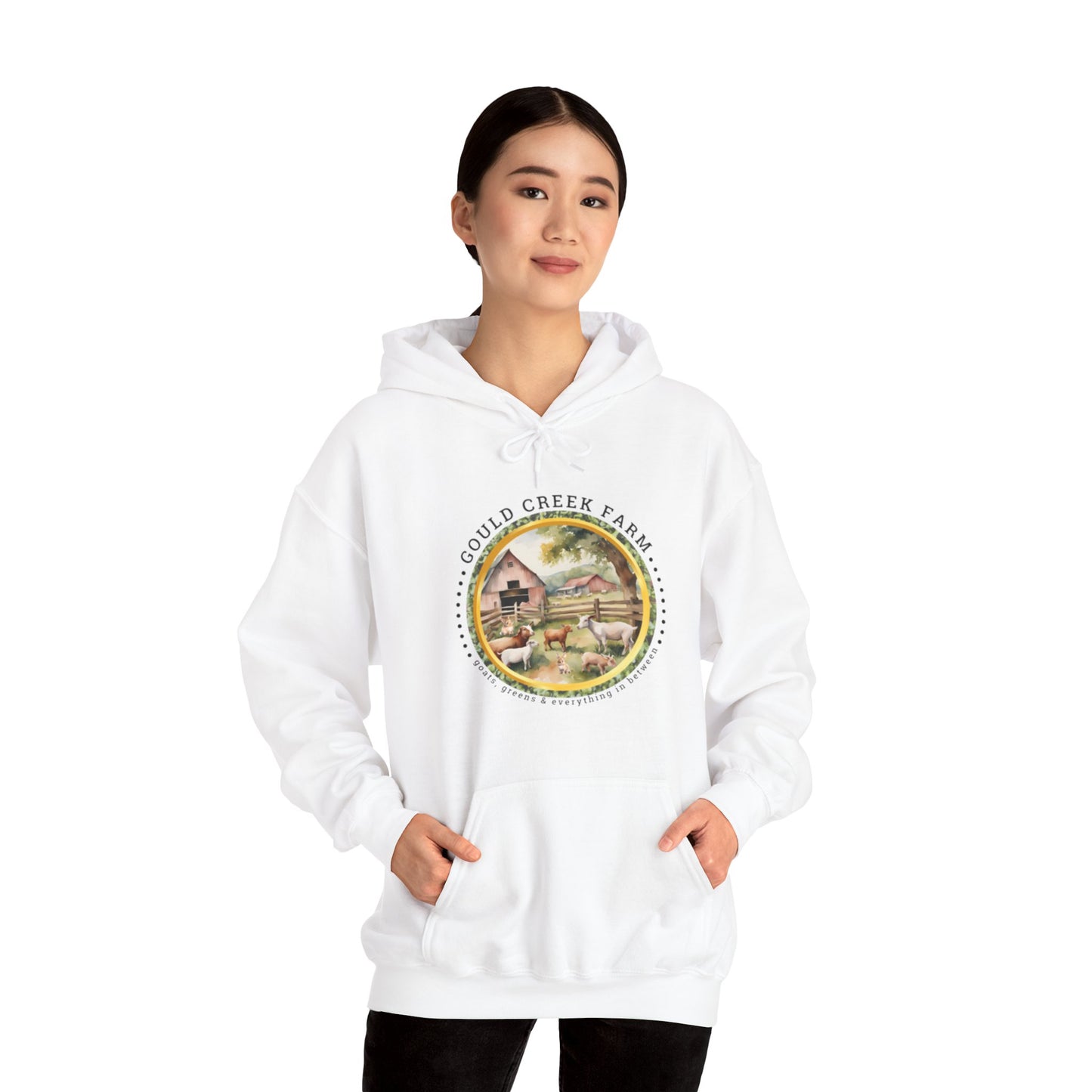 Gould Creek Farm FRONT AND BACK DESIGNS - Unisex Heavy Blend™ Hooded Sweatshirt