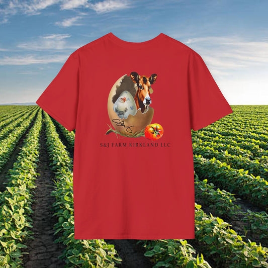 S&J Farm Kirkland LLC BACK ONLY - Unisex Softstyle T-Shirt