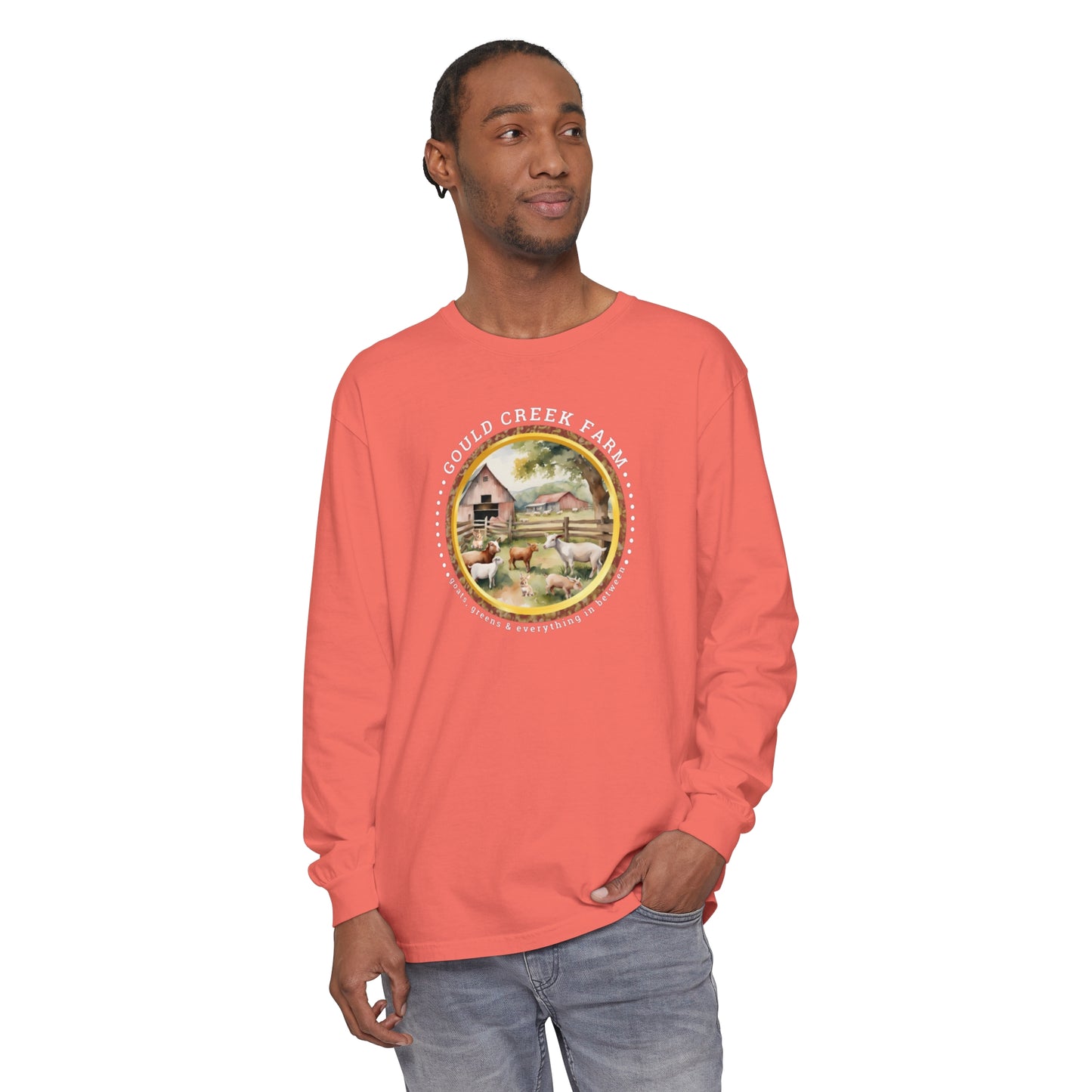 Gould Creek Farm - Unisex Garment-dyed Long Sleeve T-Shirt