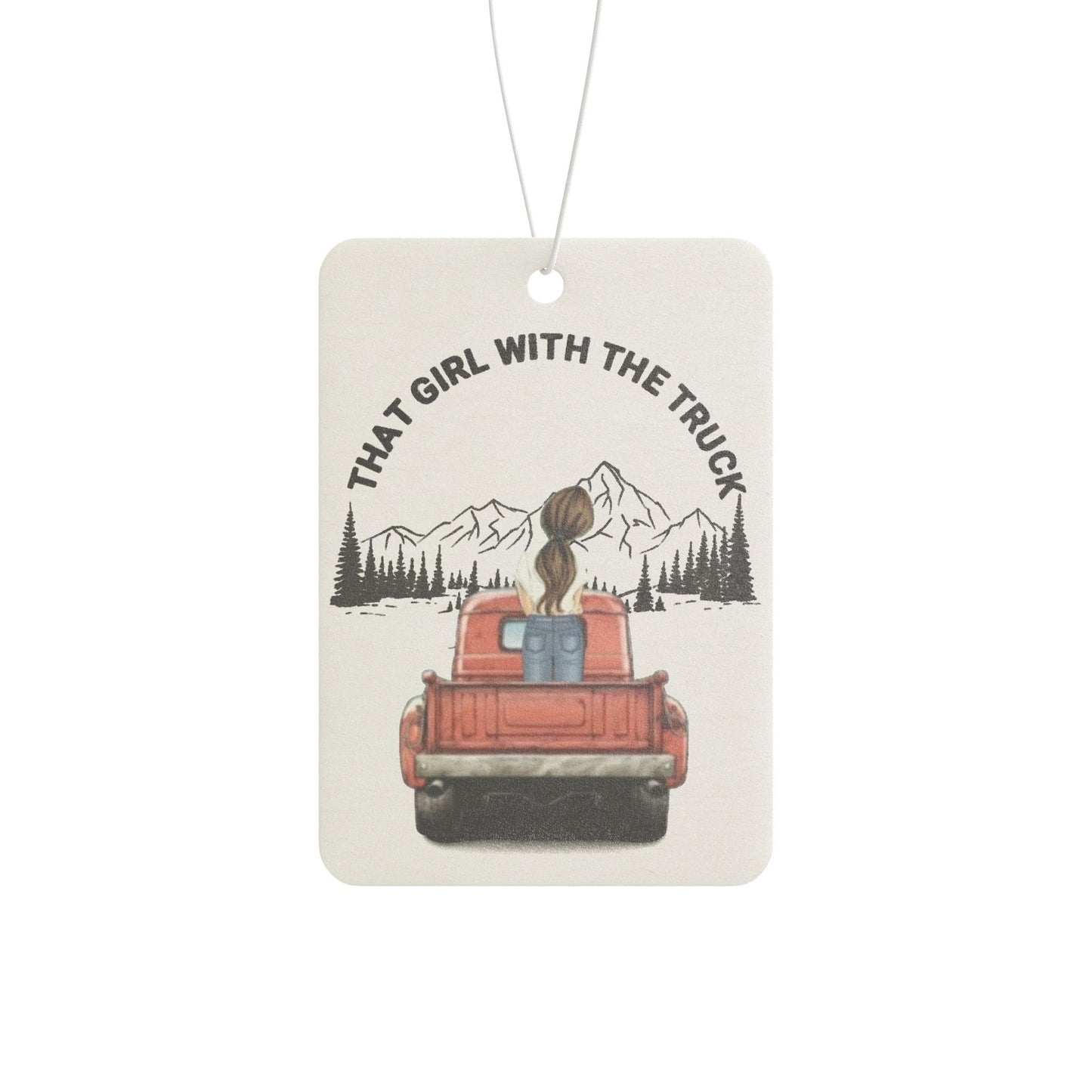 That girl with the truck - Car Air Freshener