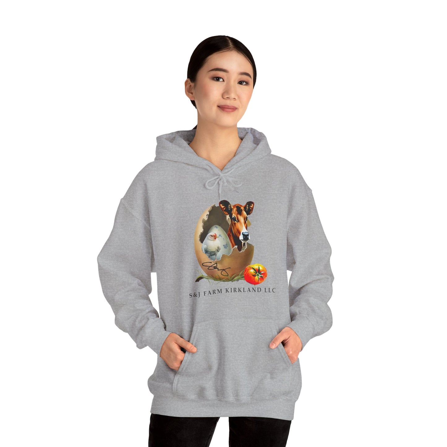 S&J Farm Kirkland LLC FRONT AND BACK DESIGNS - Unisex Heavy Blend™ Hooded Sweatshirt