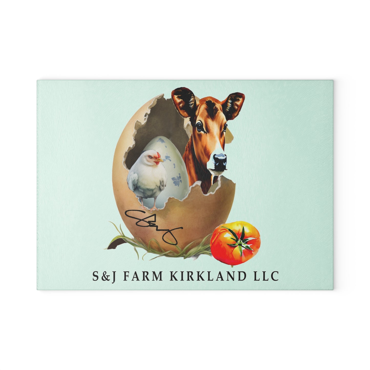 S&J Farm Kirkland LLC - Glass Cutting Board