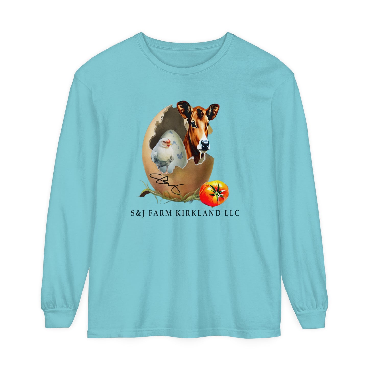 S&J Farm Kirkland LLC - Unisex Garment-dyed Long Sleeve T-Shirt