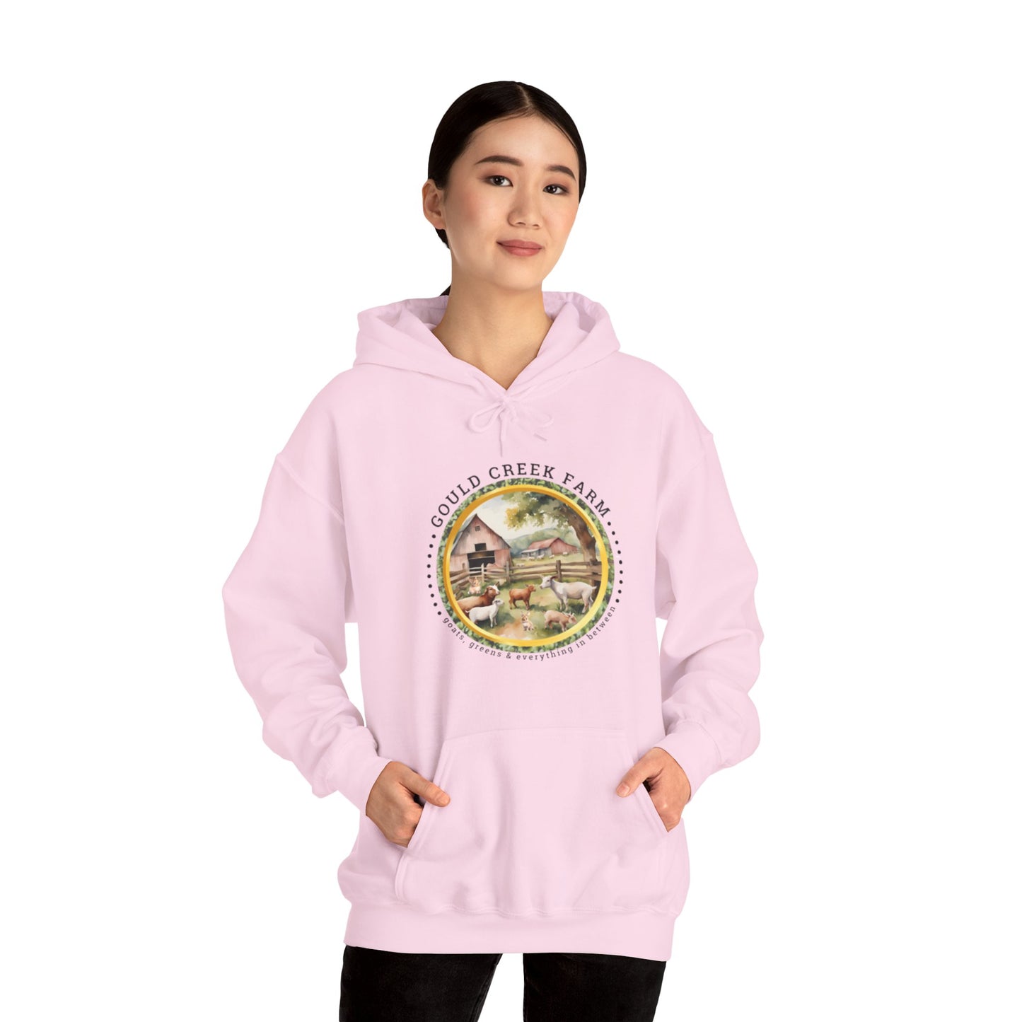 Gould Creek Farm FRONT AND BACK DESIGNS - Unisex Heavy Blend™ Hooded Sweatshirt