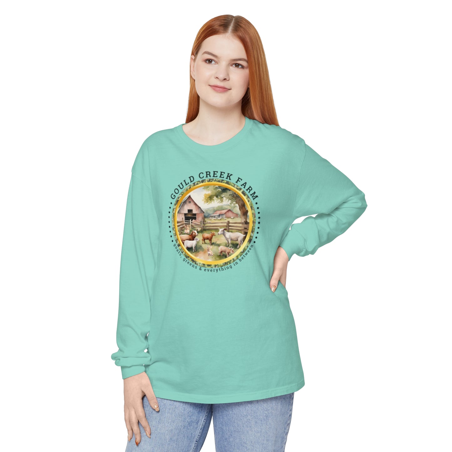 Gould Creek Farm - Unisex Garment-dyed Long Sleeve T-Shirt