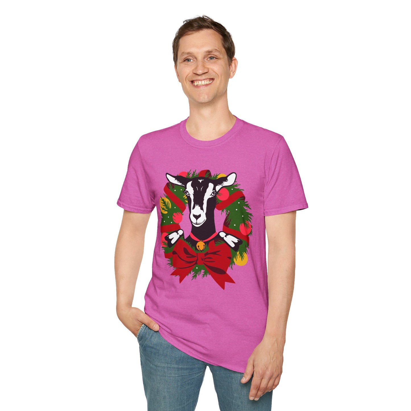 Goat Wreath - Unisex Softstyle T-Shirt