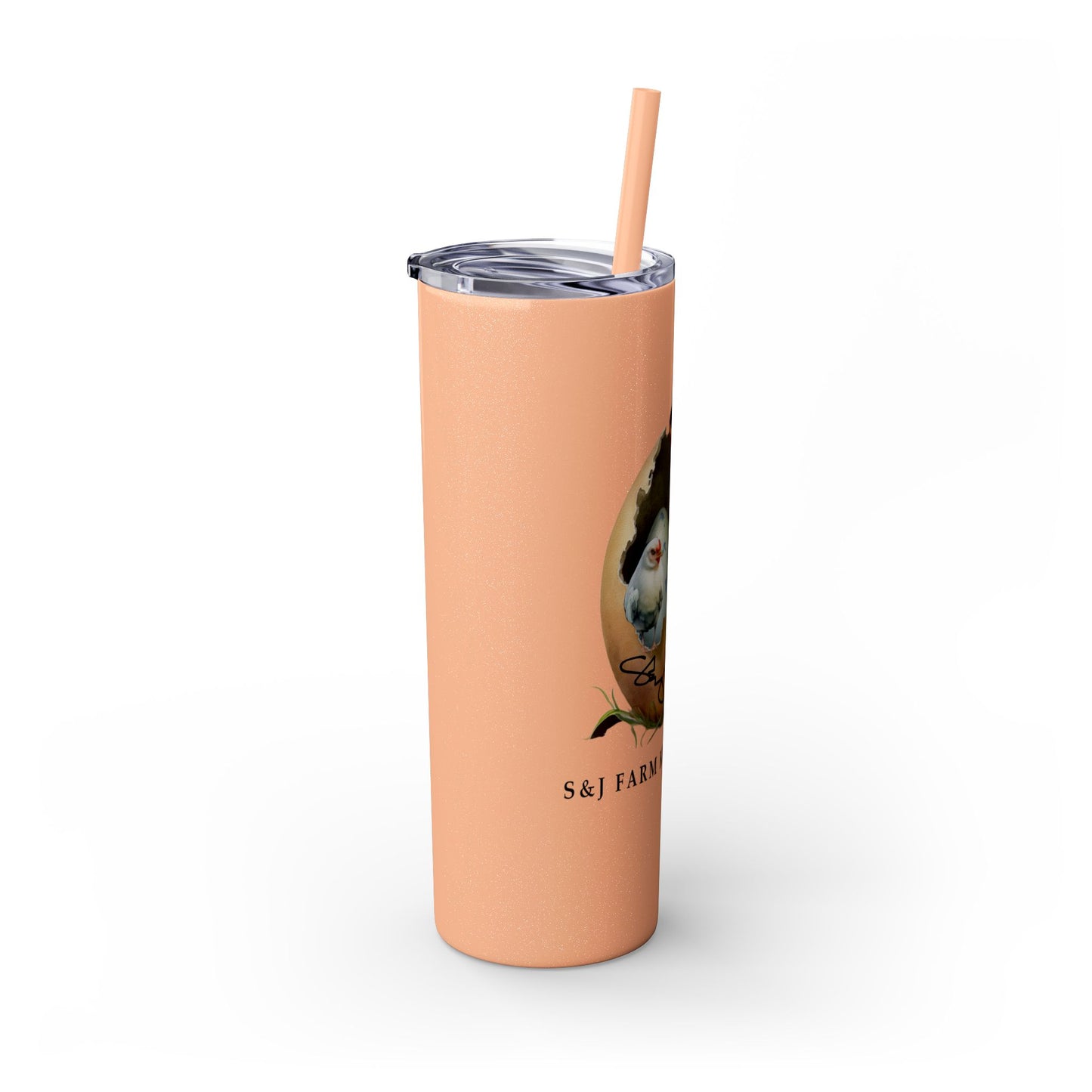 S&J Farm Kirkland LLC - Skinny Tumbler with Straw, 20oz