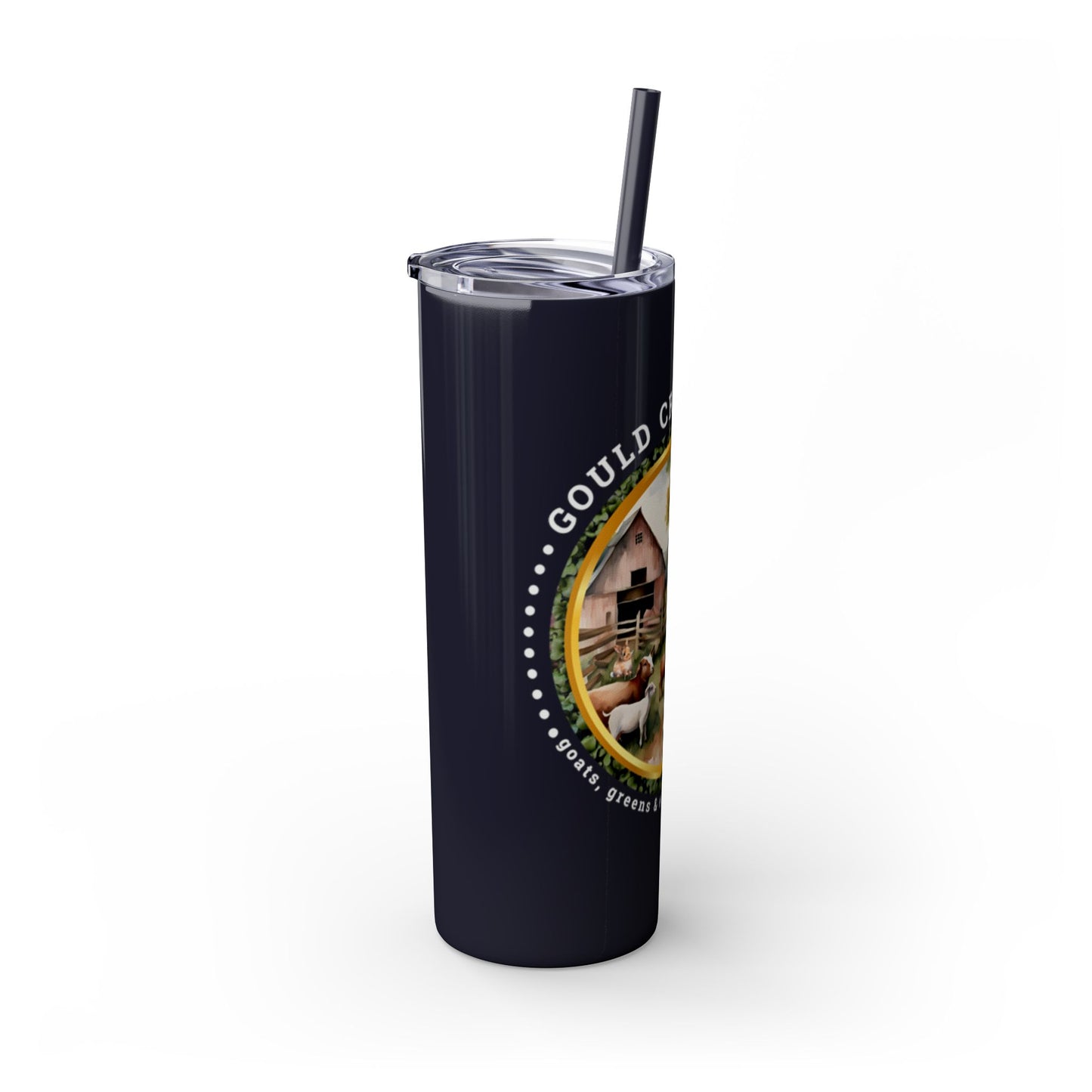 Gould Creek Farm - Skinny Tumbler with Straw, 20oz