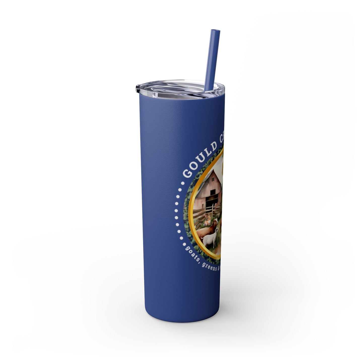 Gould Creek Farm - Skinny Tumbler with Straw, 20oz