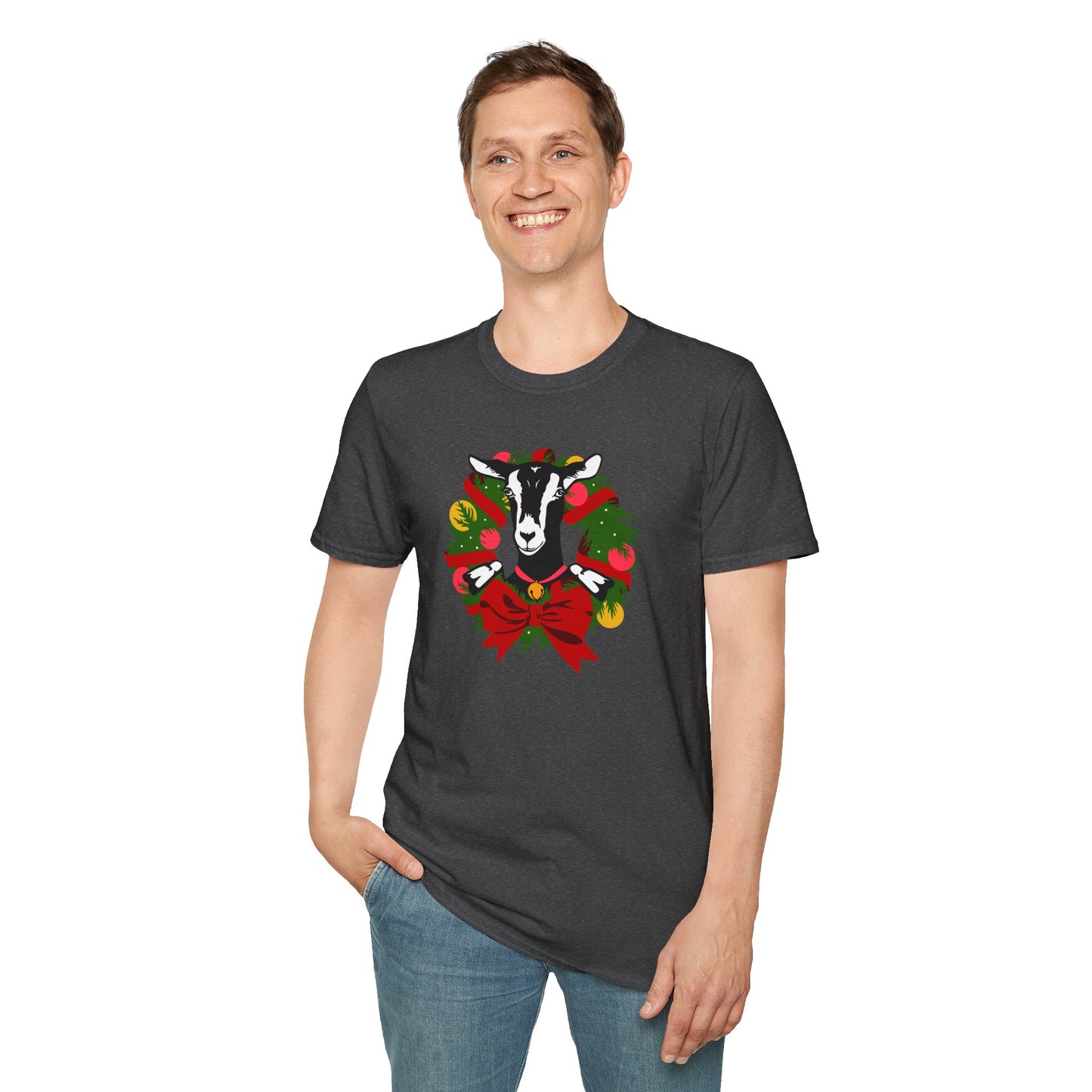 Goat Wreath - Unisex Softstyle T-Shirt