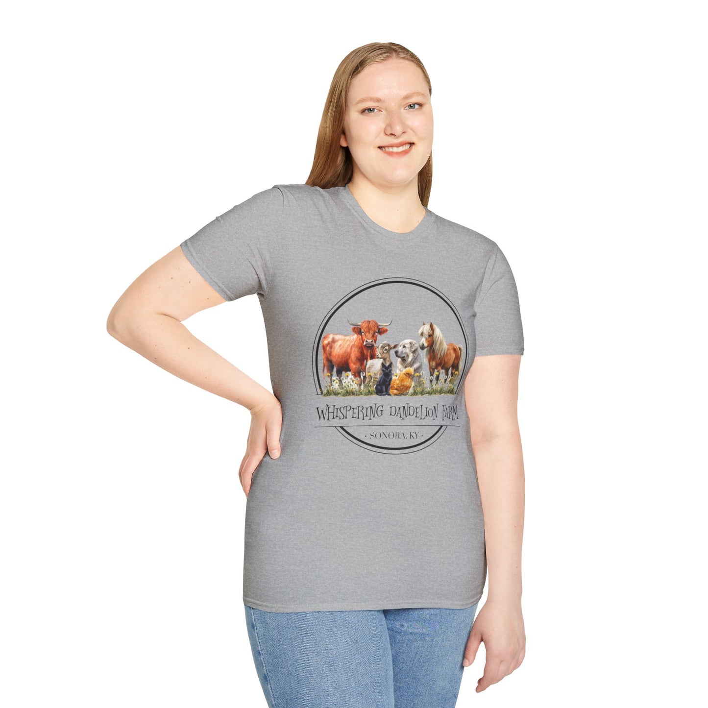 Whispering Dandelion Farm - Unisex Softstyle T-Shirt