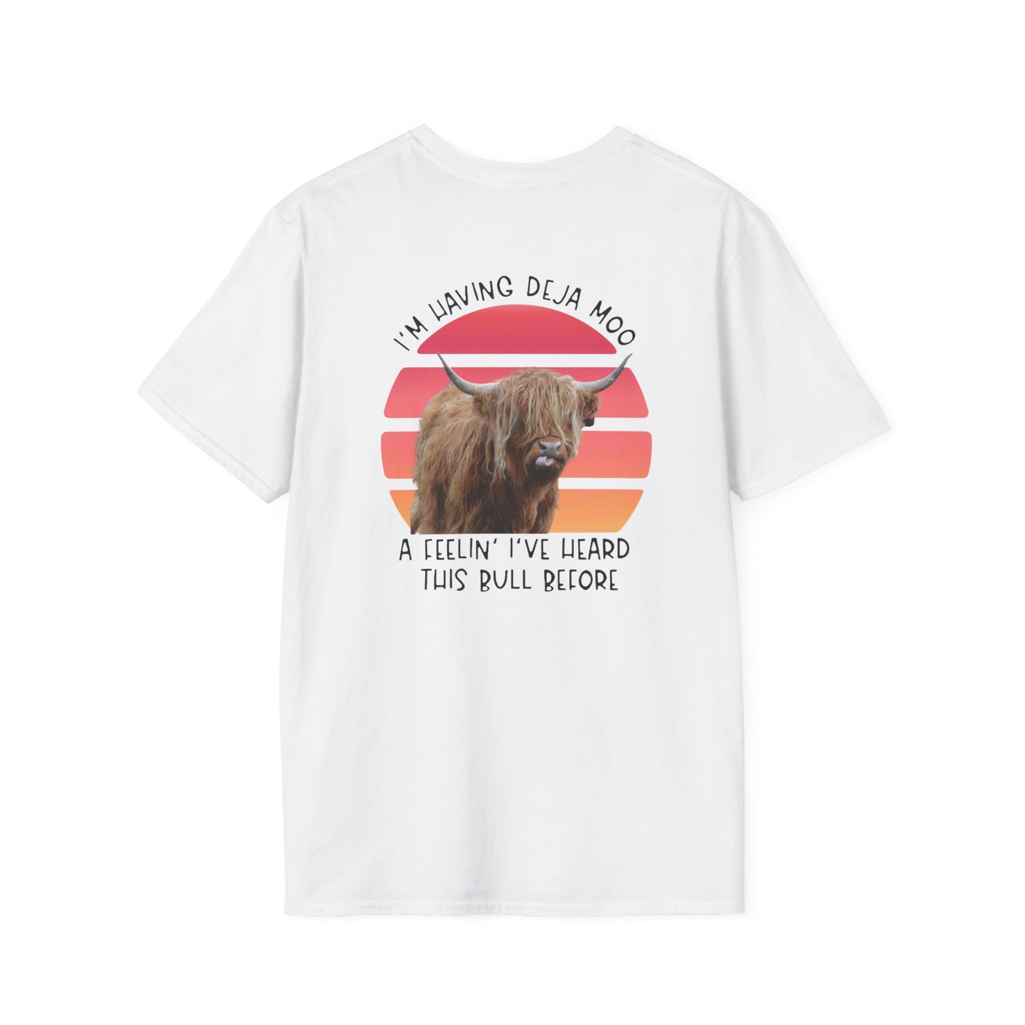 Deja-Moo Whispering Dandelion - Unisex Softstyle T-Shirt