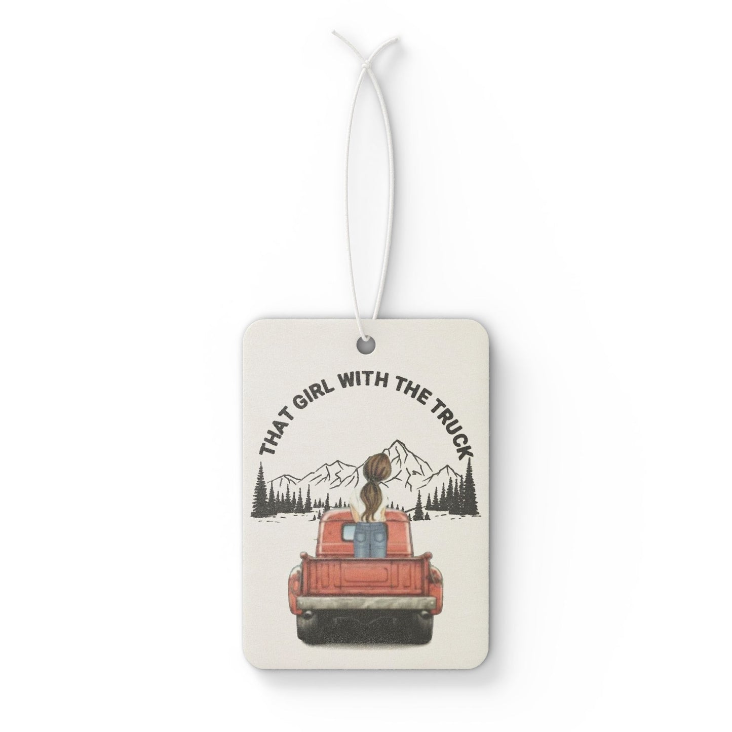 That girl with the truck - Car Air Freshener