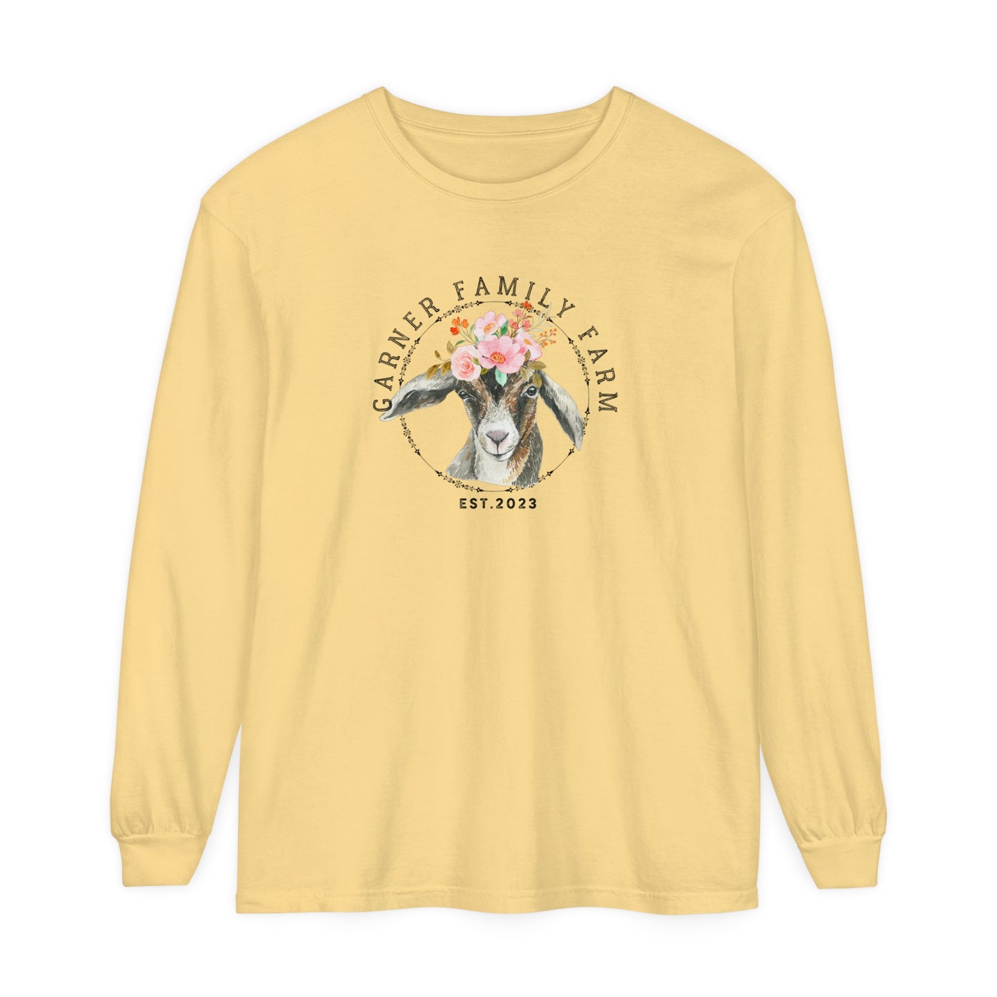 Garner Family Farm - Unisex Garment-dyed Long Sleeve T-Shirt