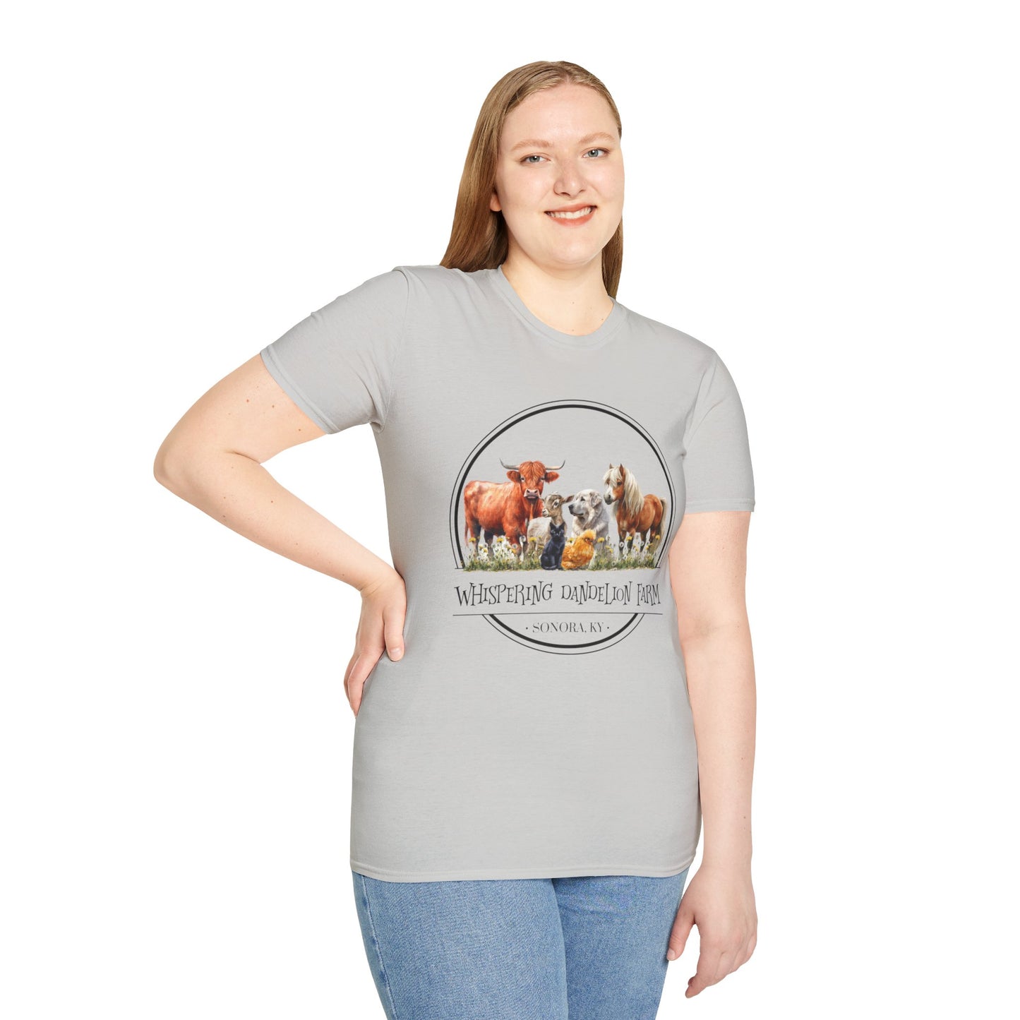 Whispering Dandelion Farm - Unisex Softstyle T-Shirt