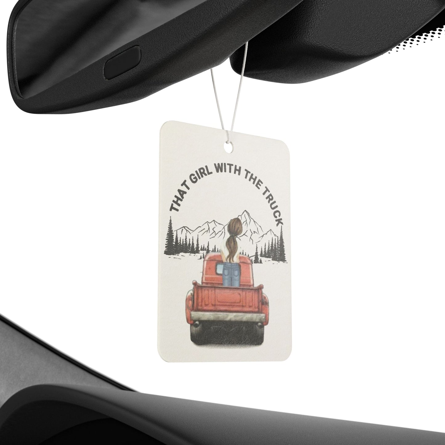 That girl with the truck - Car Air Freshener