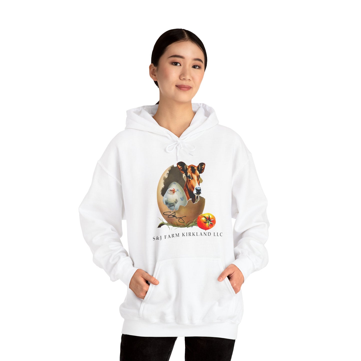 S&J Farm Kirkland LLC FRONT AND BACK DESIGNS - Unisex Heavy Blend™ Hooded Sweatshirt