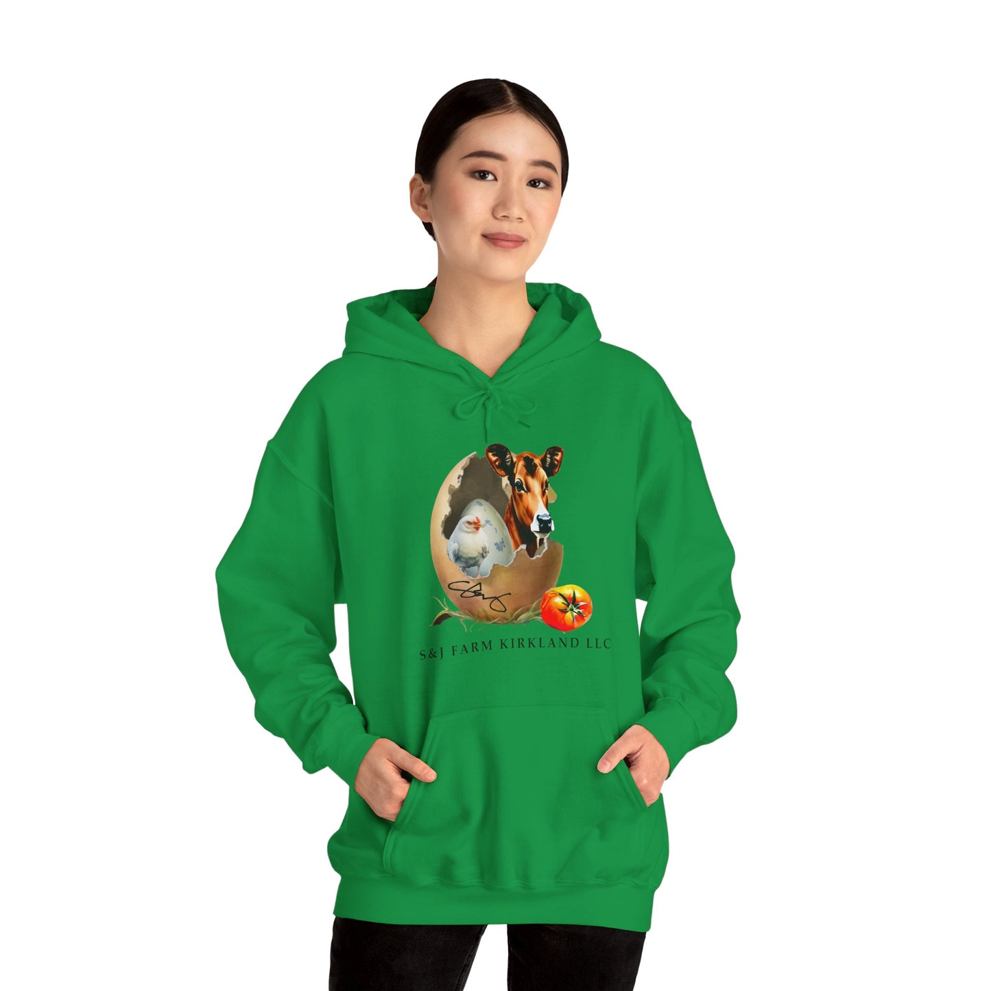 S&J Farm Kirkland LLC FRONT AND BACK DESIGNS - Unisex Heavy Blend™ Hooded Sweatshirt