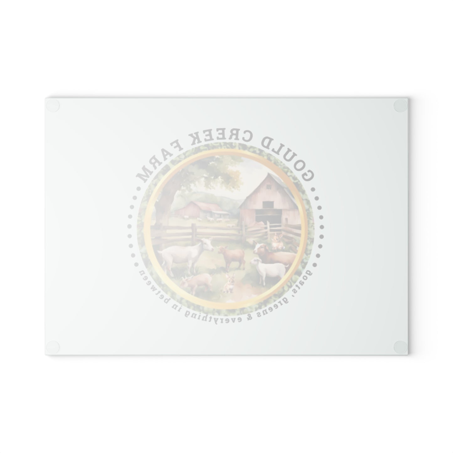 Gould Creek Farm - Glass Cutting Board