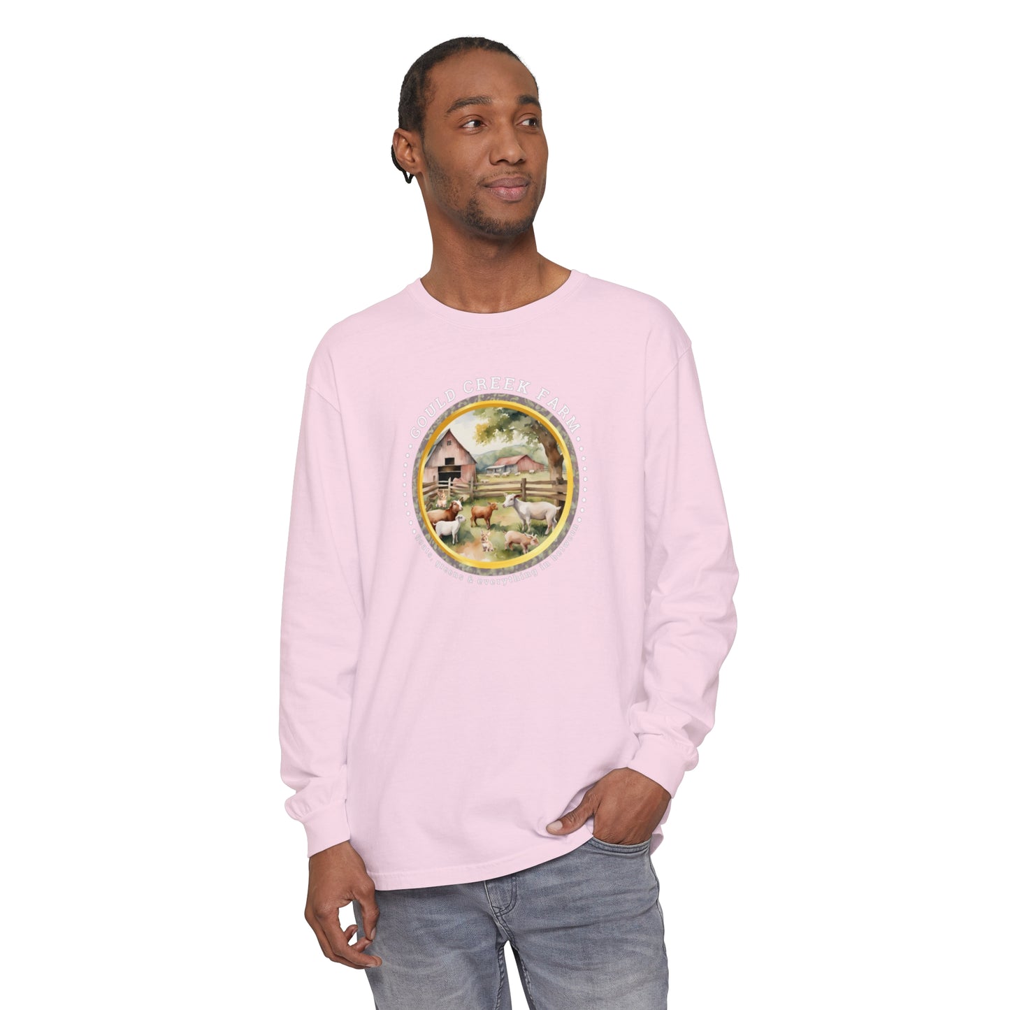 Gould Creek Farm - Unisex Garment-dyed Long Sleeve T-Shirt