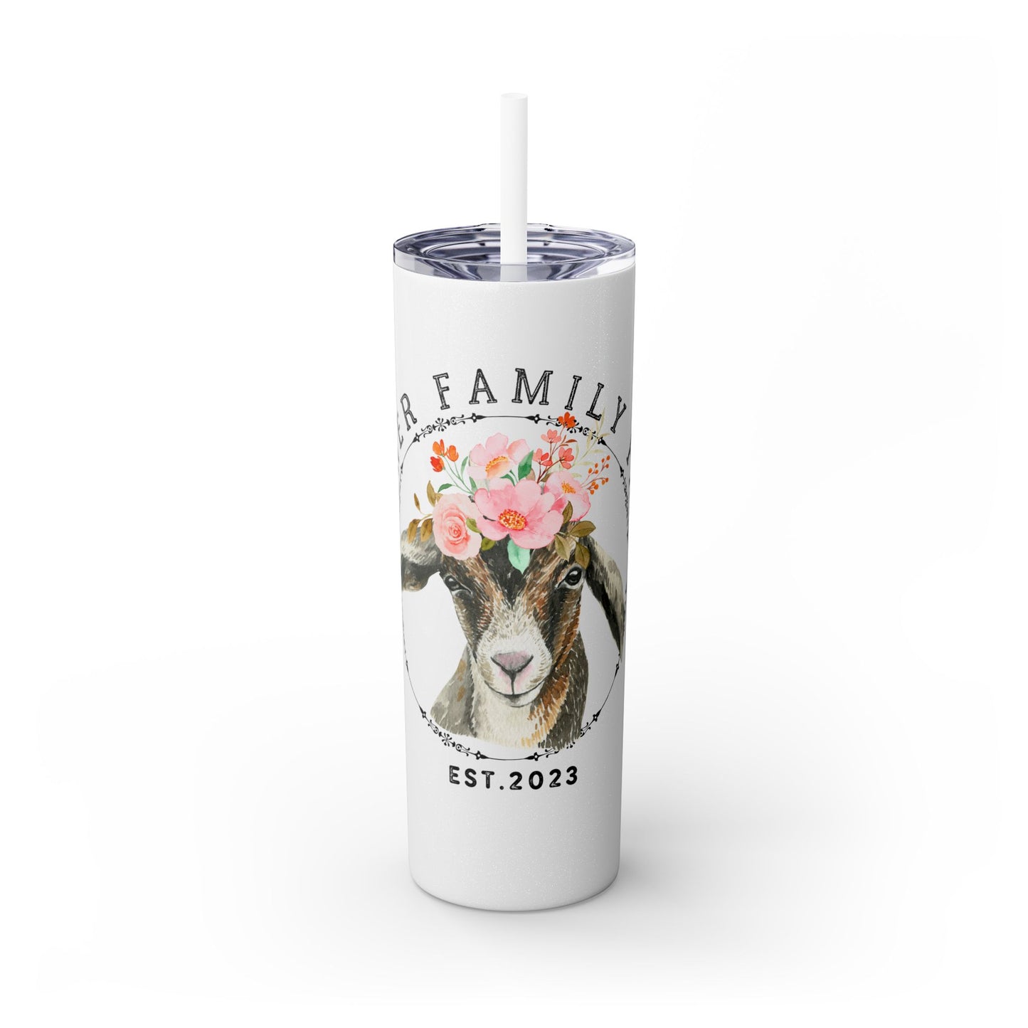 Garner Family Farm - Skinny Tumbler with Straw, 20oz